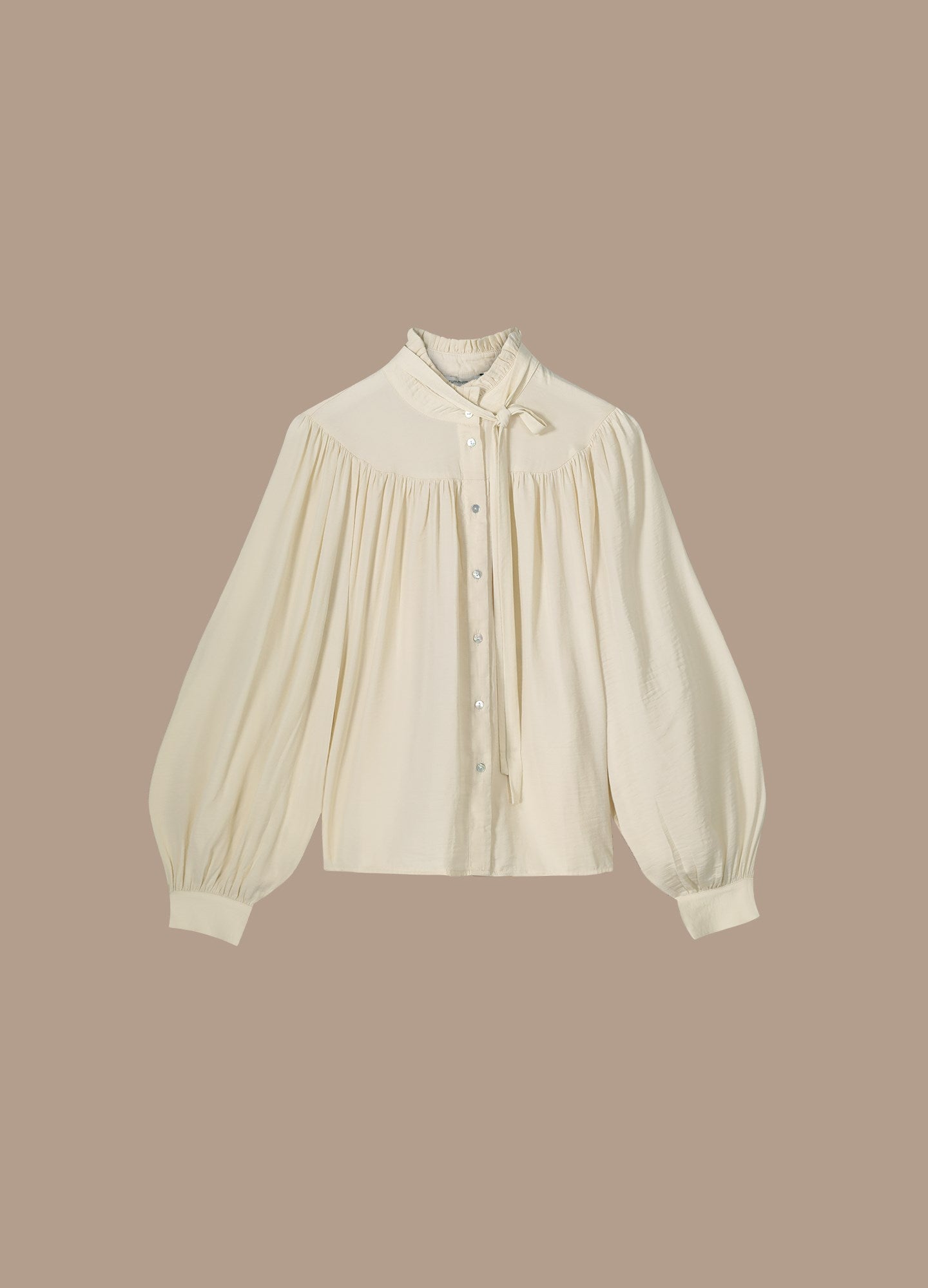 Drapey satin blouse