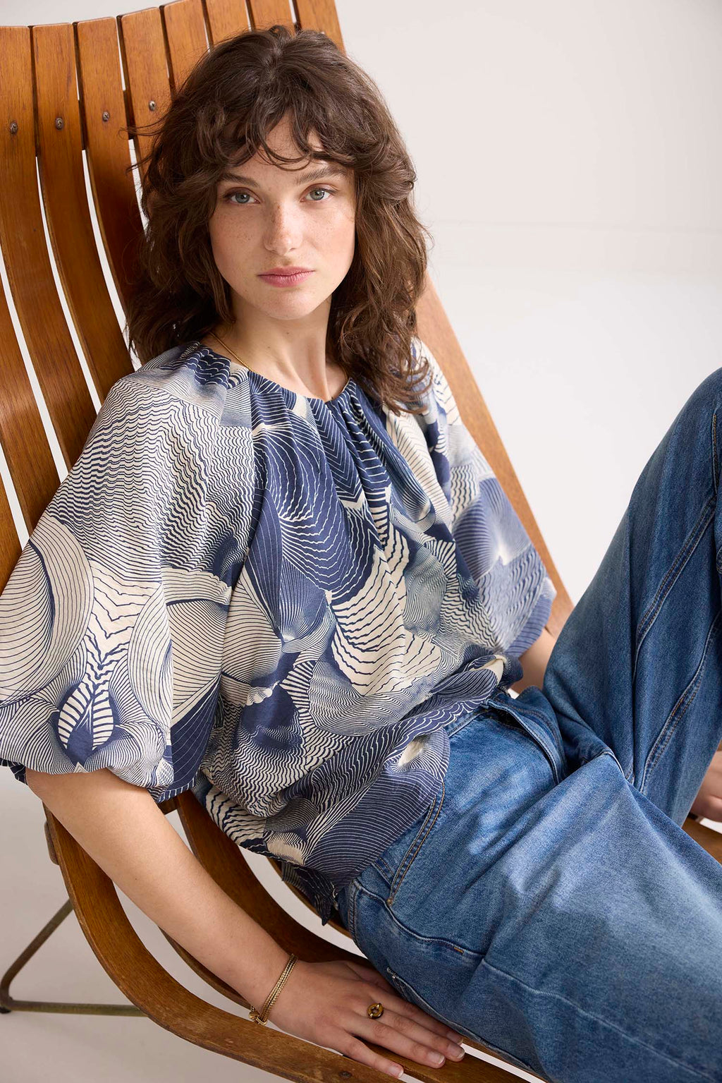 トップス SOOR PLOOM Ramona Blouse Soor Ploom Ramona Blouse - Twig & Vine on Old Gold – Casp