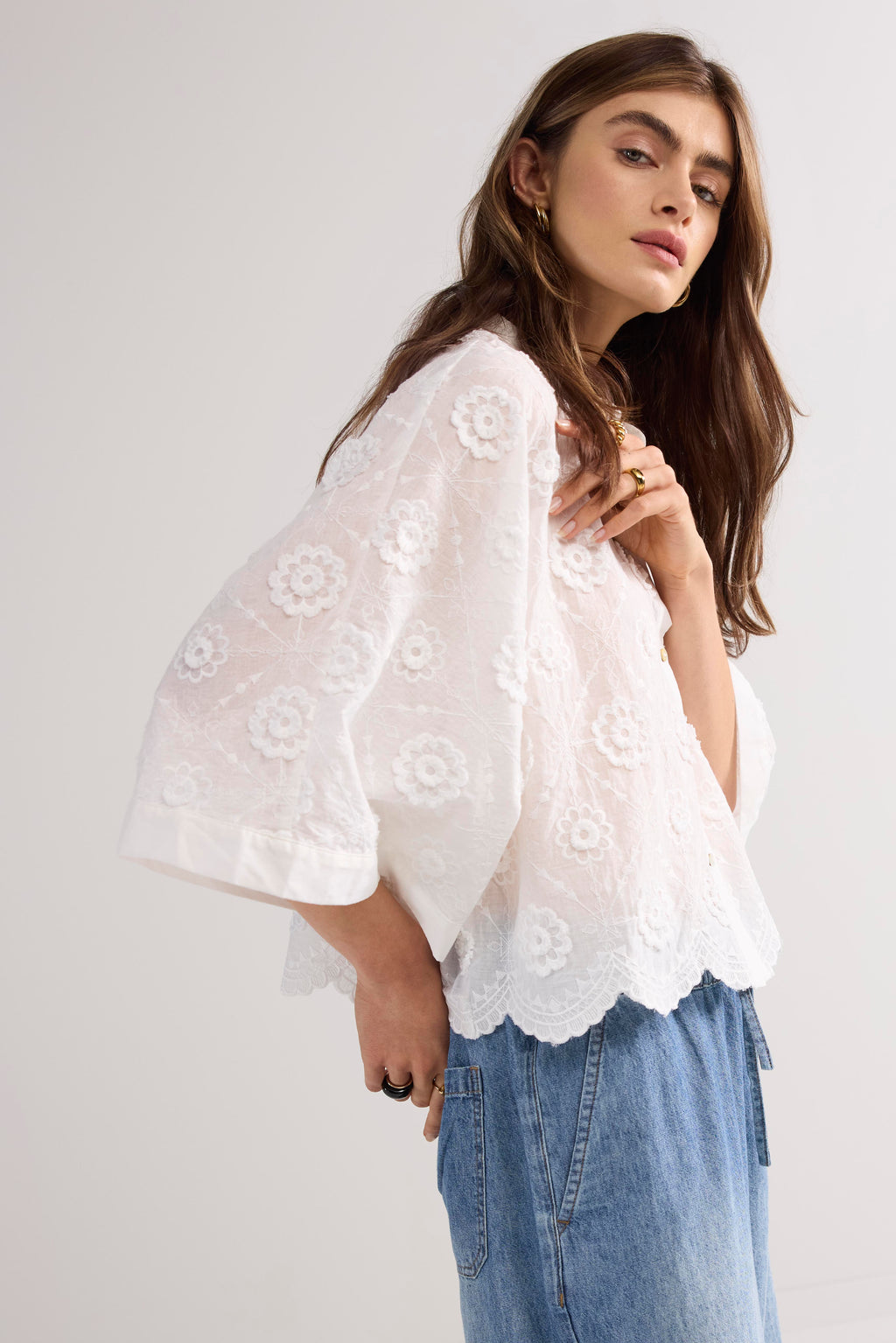 トップス soor ploom Emeline Blouse Daisy Print soorploom】Emeline Blouse, Daisy Print soor ploom emeline