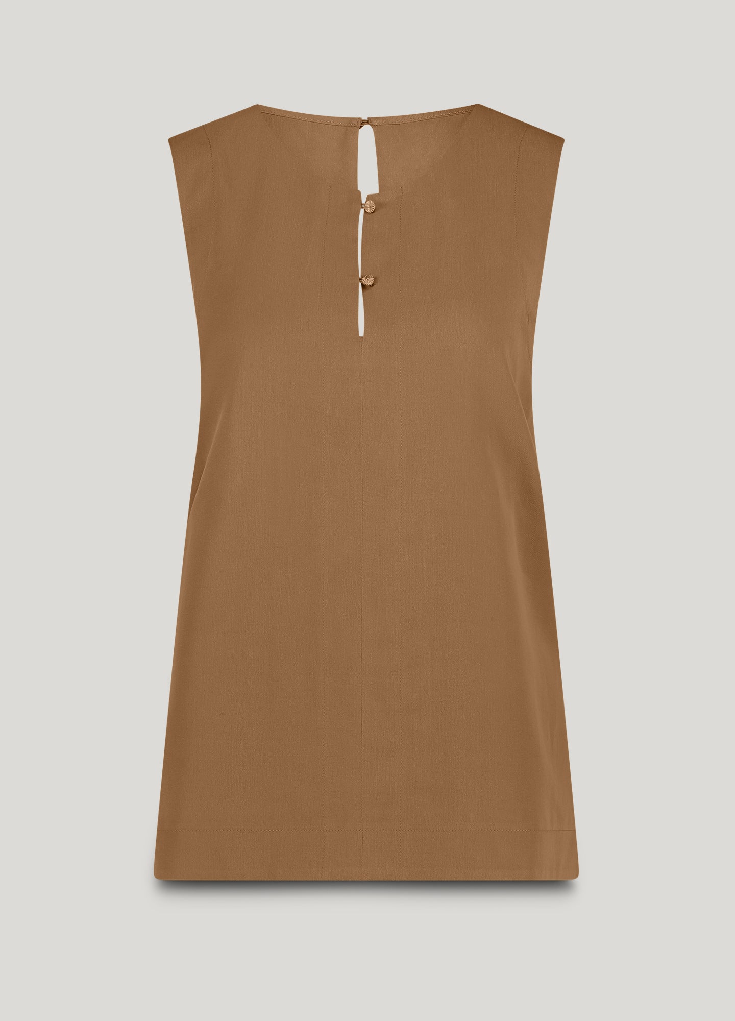 Sleeveless top with pleated detail
