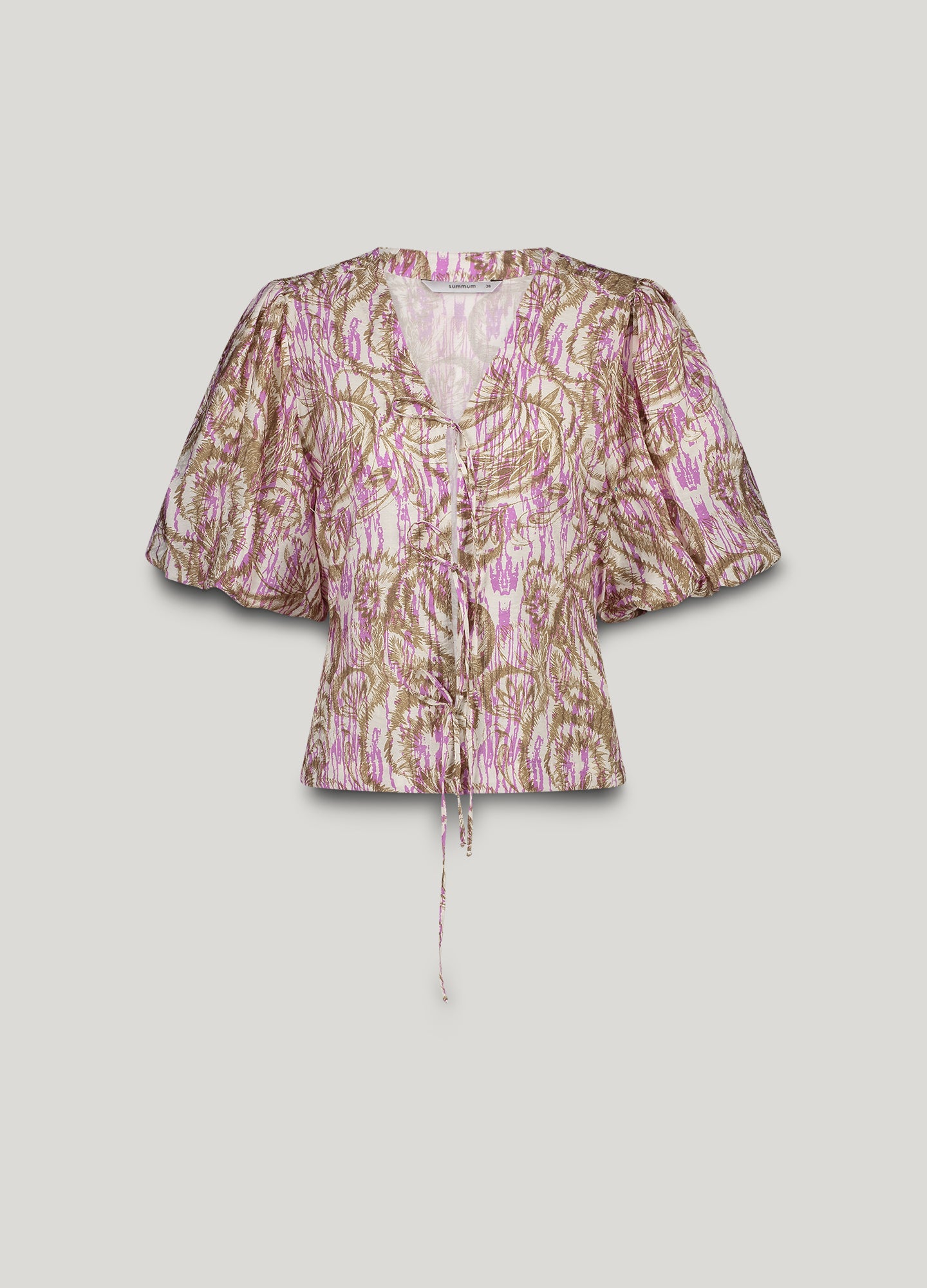Blusenjacke botanischer Print