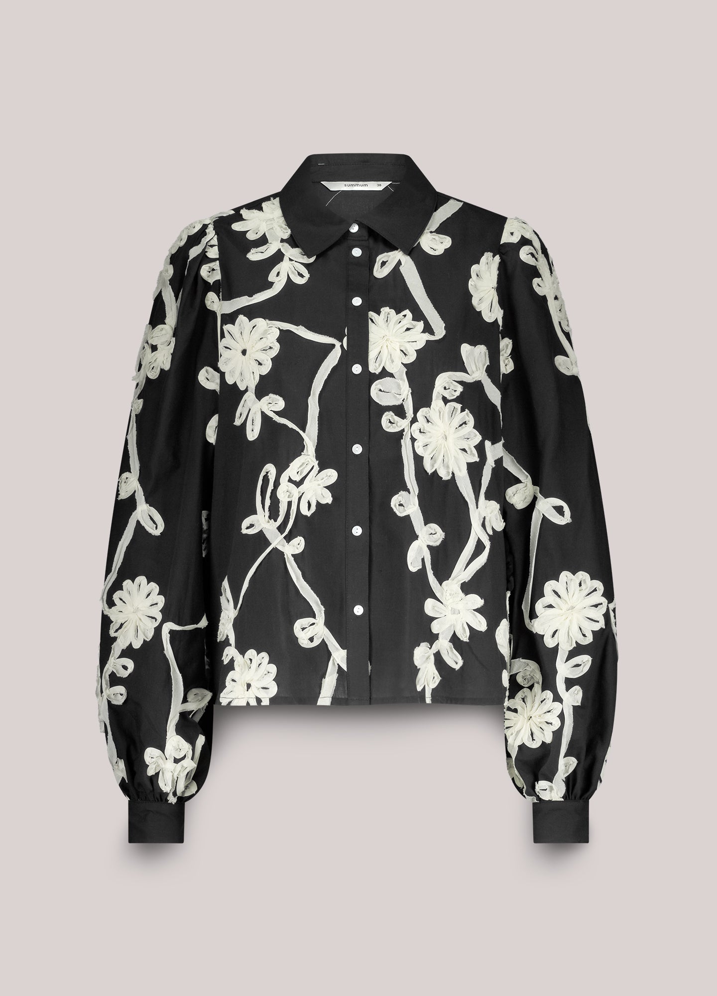 Blouse met flower tape