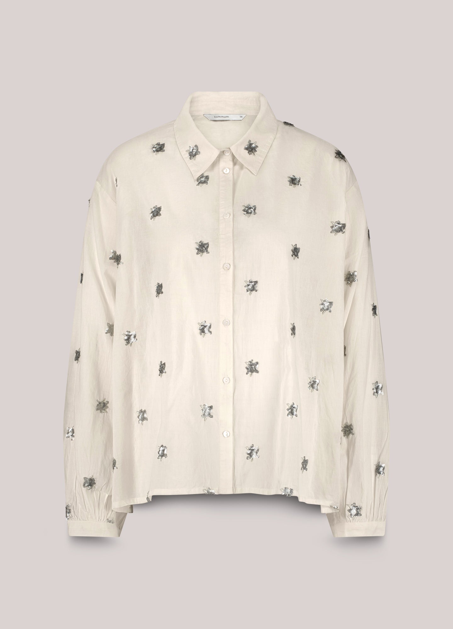 A-Linien-Bluse mit Pailletten