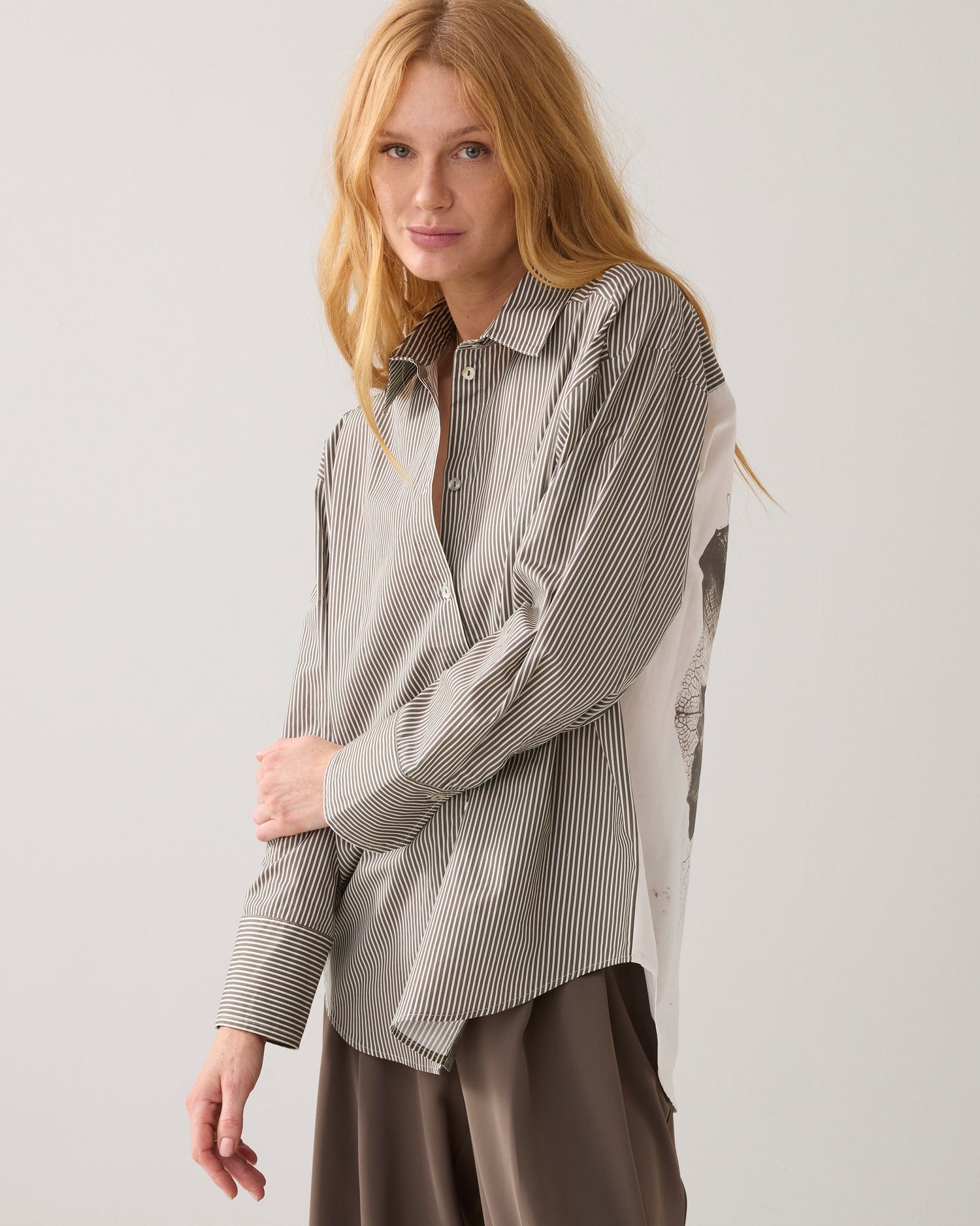 Overhemdblouse printmix