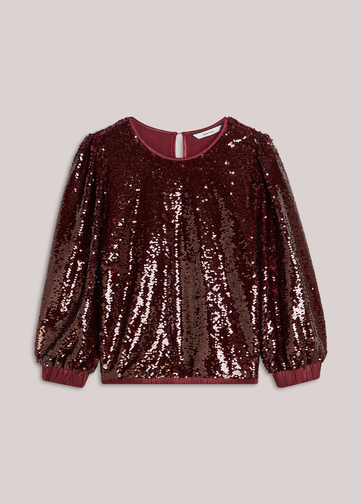 Top in sequin fabric