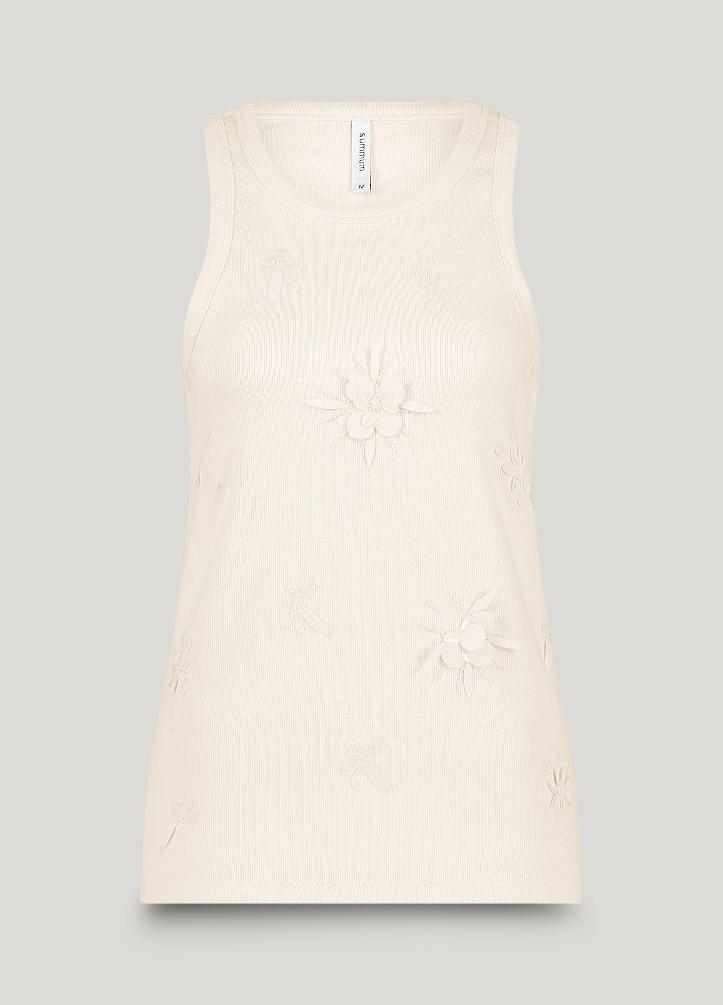 Tanktop mit 3D-Stickerei
