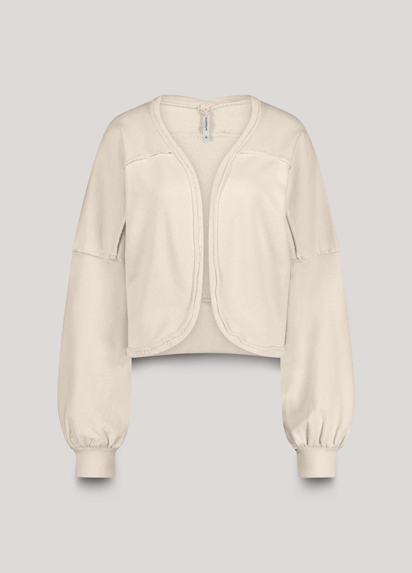 Cropped sweat jacket