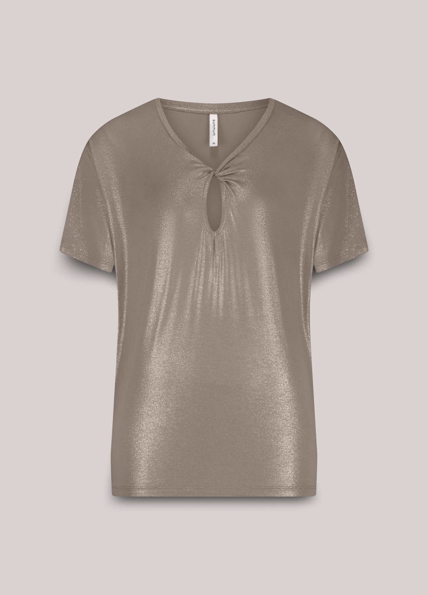 Shiny jersey top