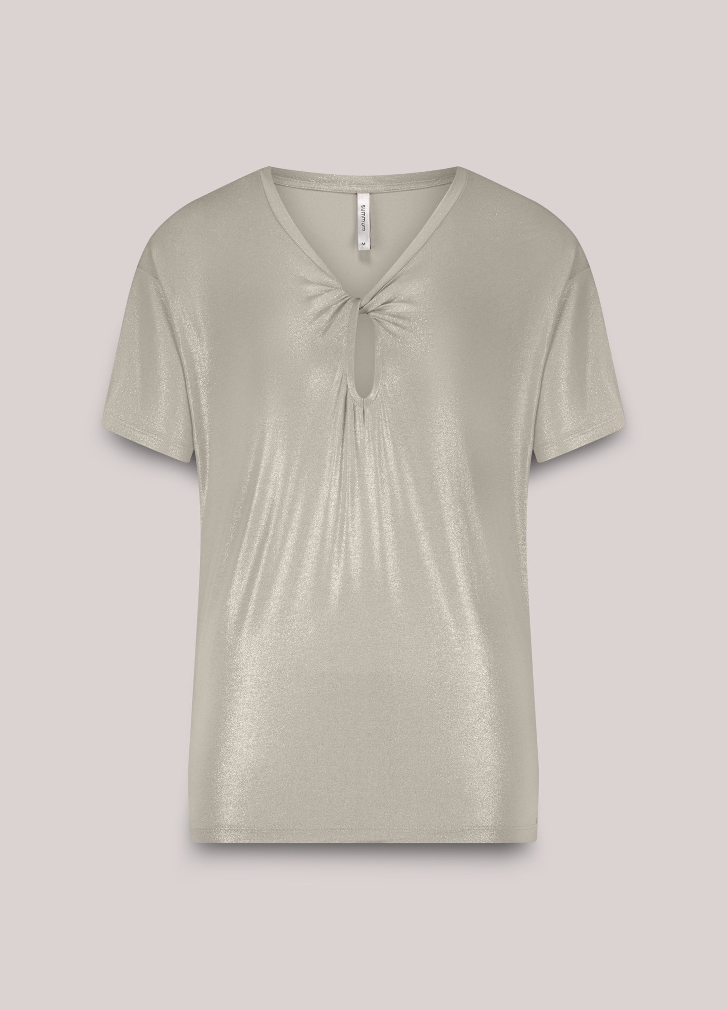 Glänzendes Jersey-Oberteil