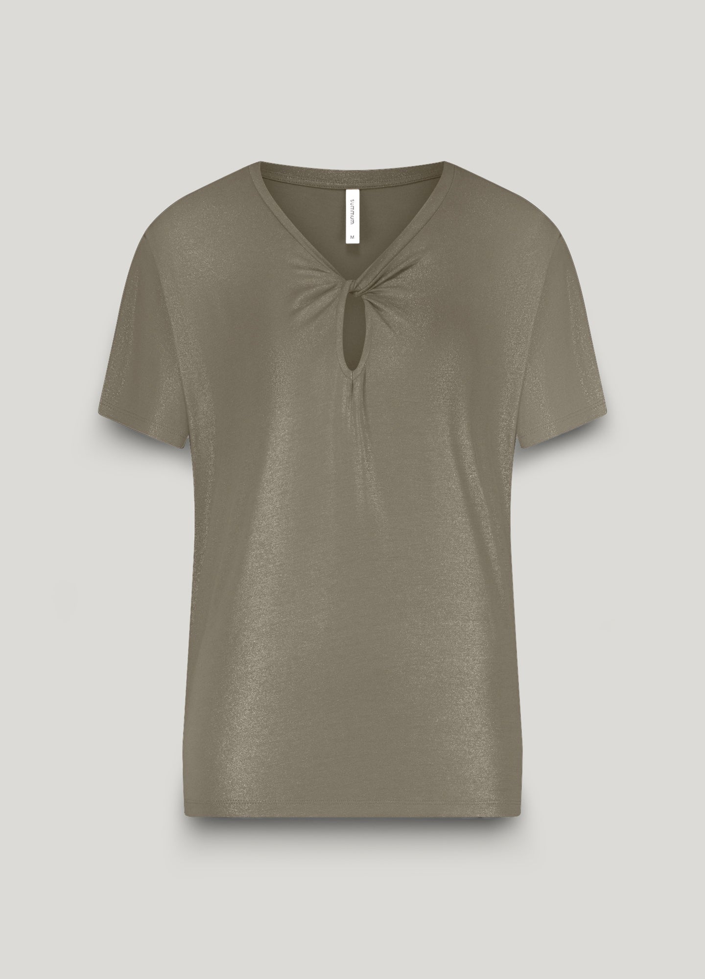 Glänzendes Jersey-Oberteil