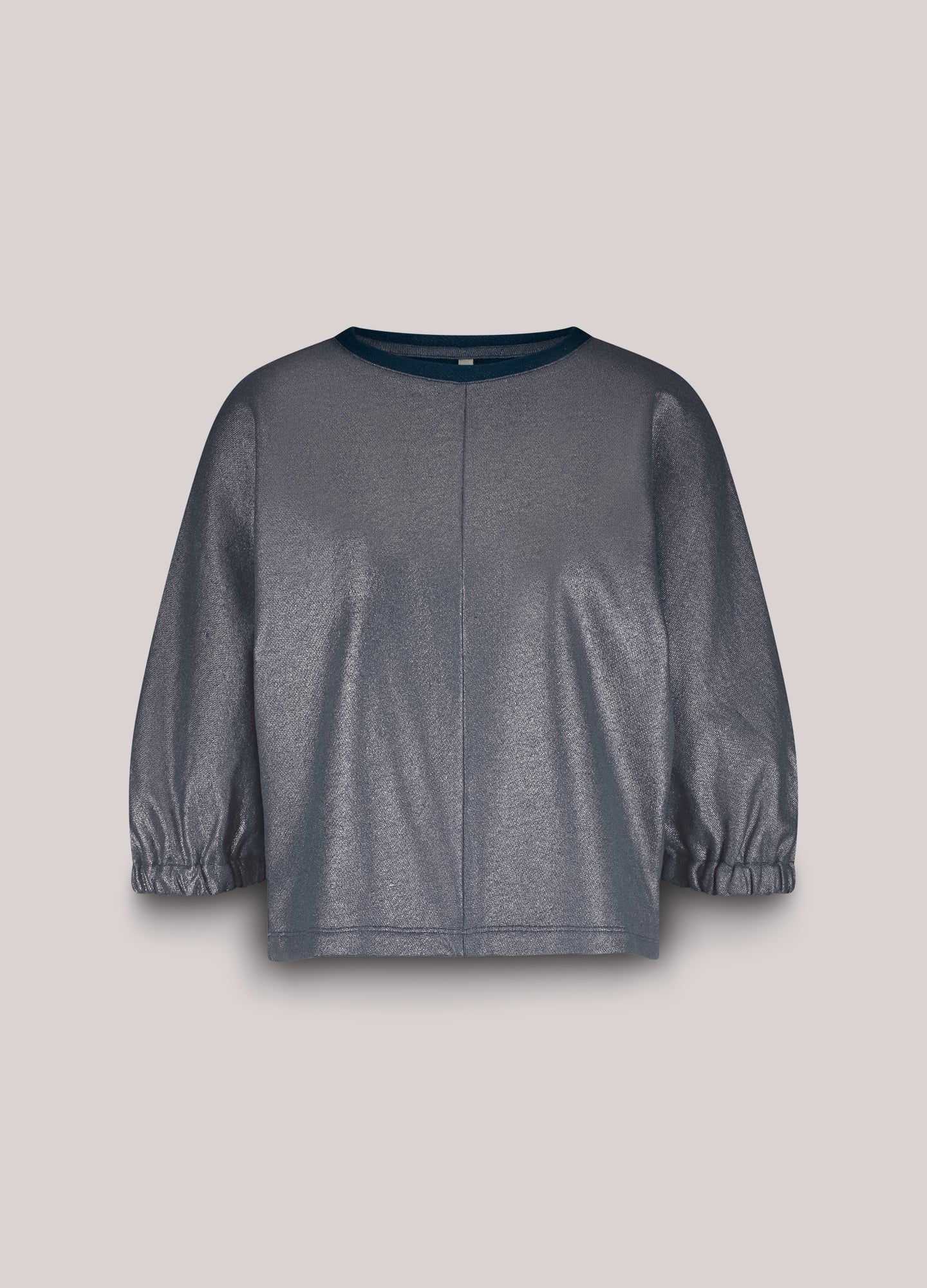 Sweat top in foil print