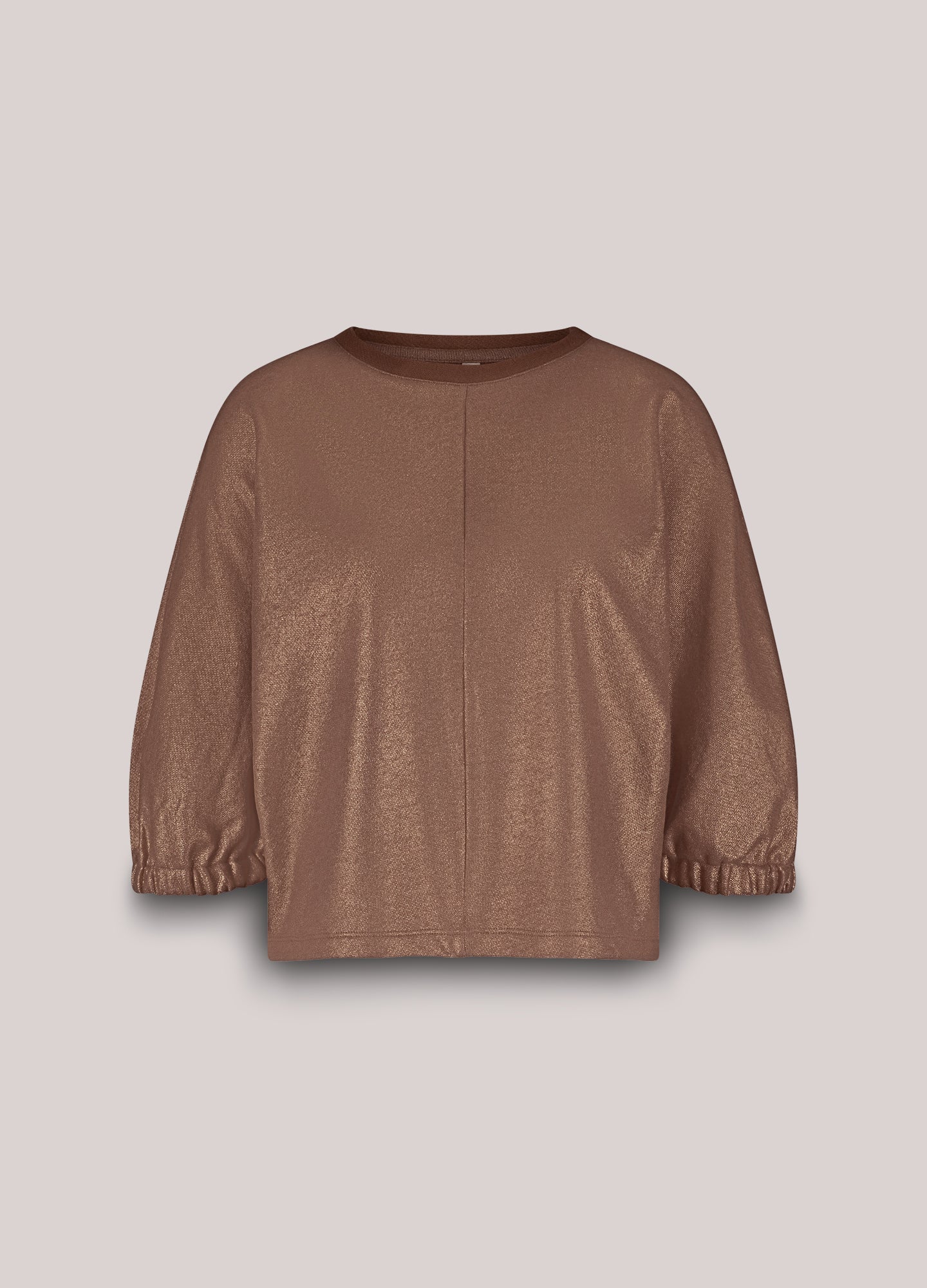 Sweat top in foil print