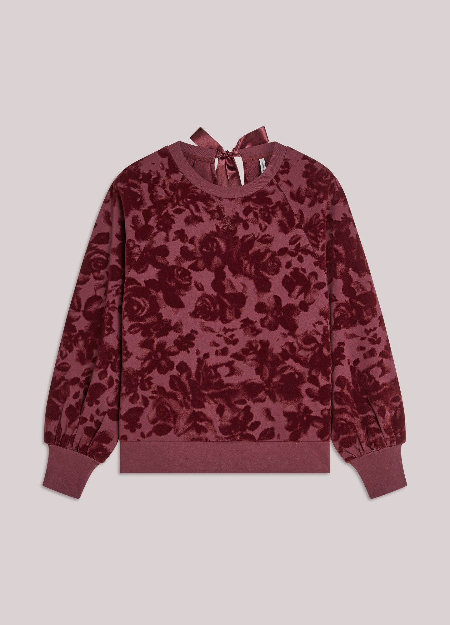 Sweatshirt with velour print