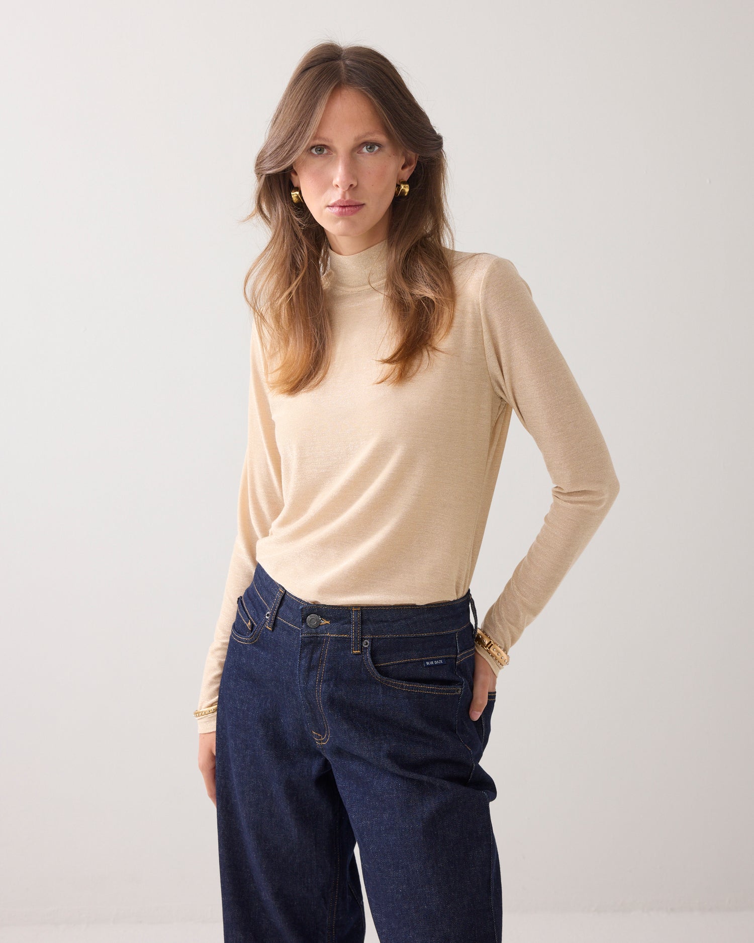 Fitted longsleeve Italiaanse fabric