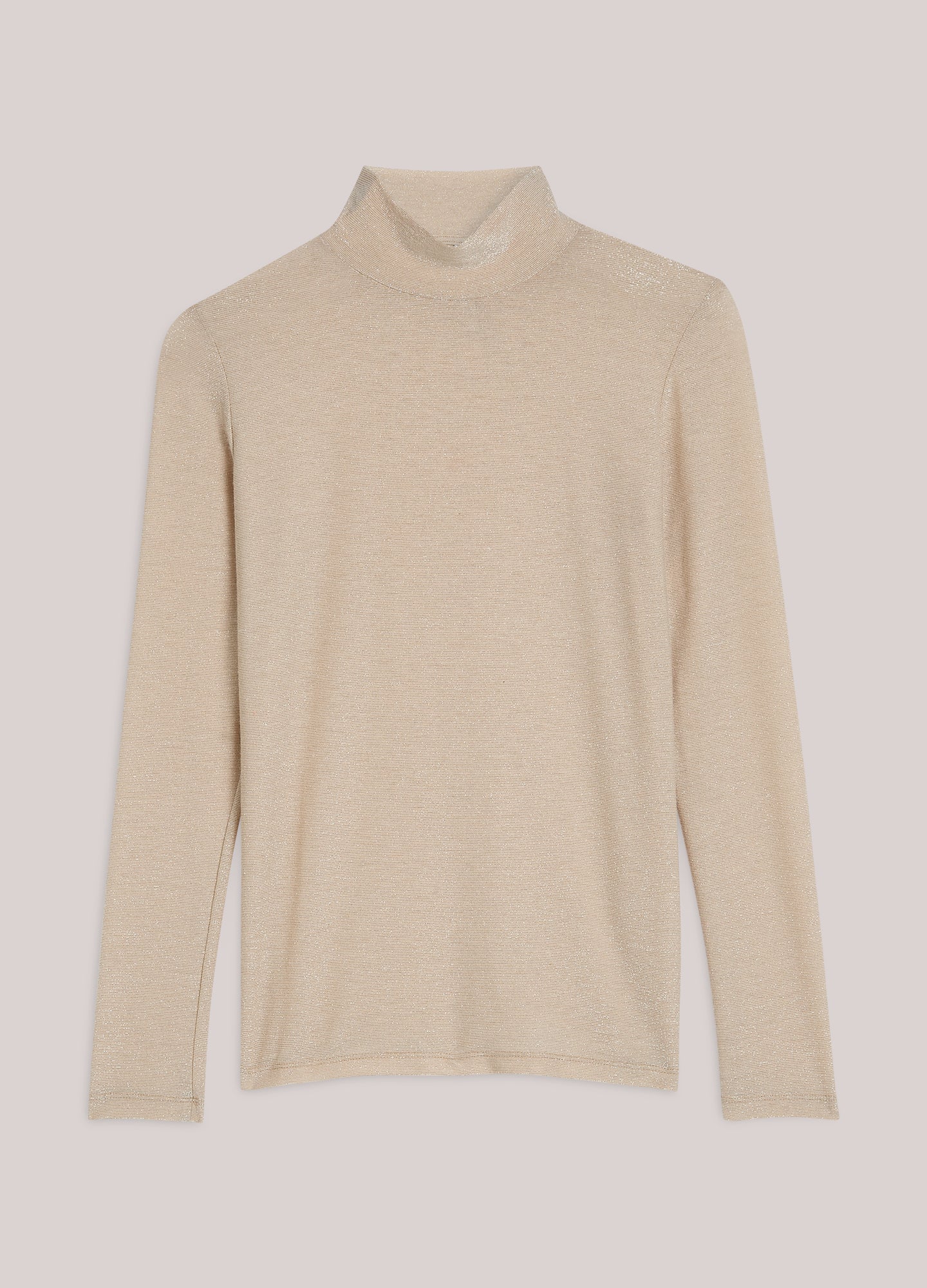 Fitted long-sleeved top in Italian fabric