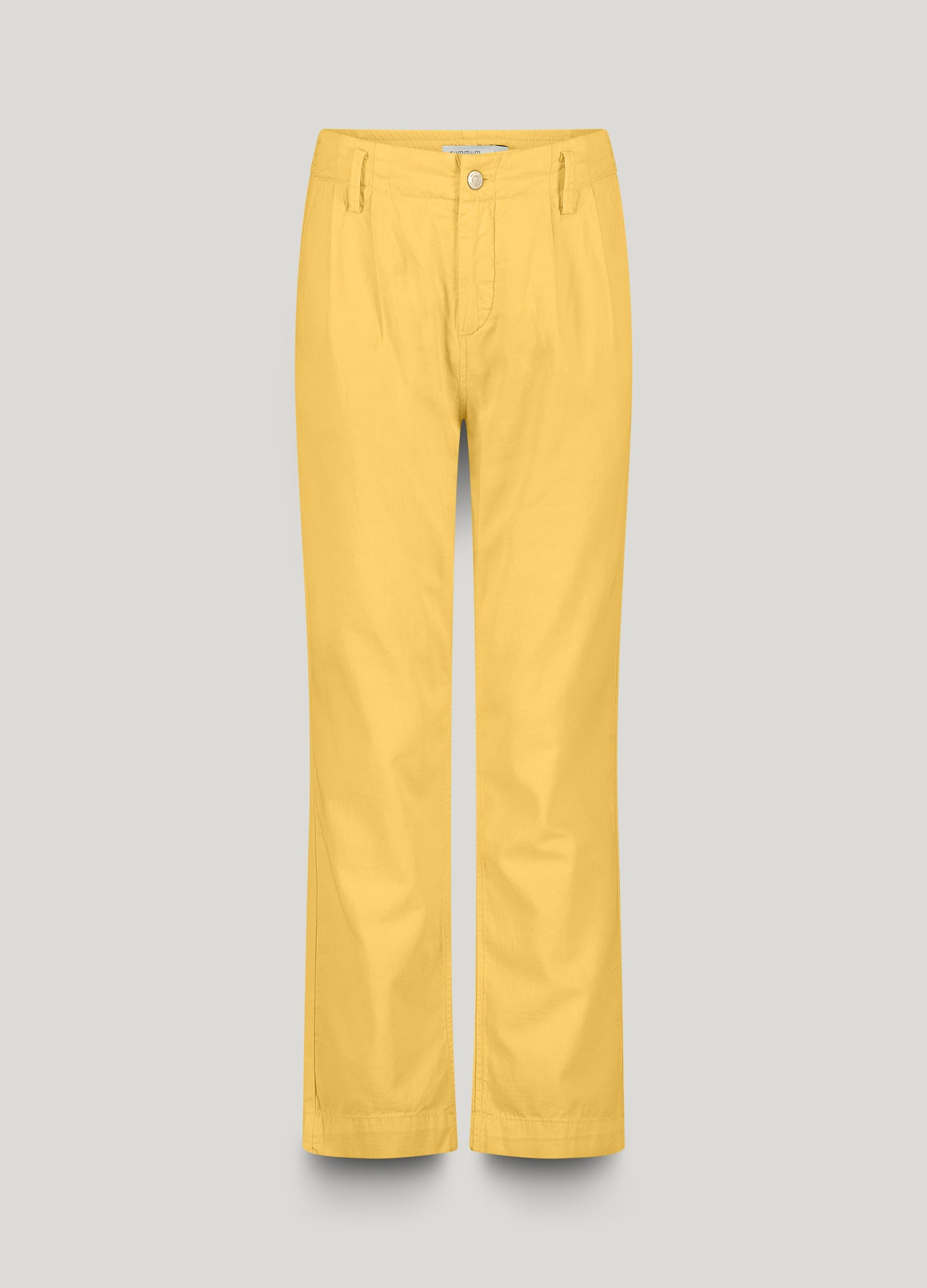 Tapered trousers in linen blend