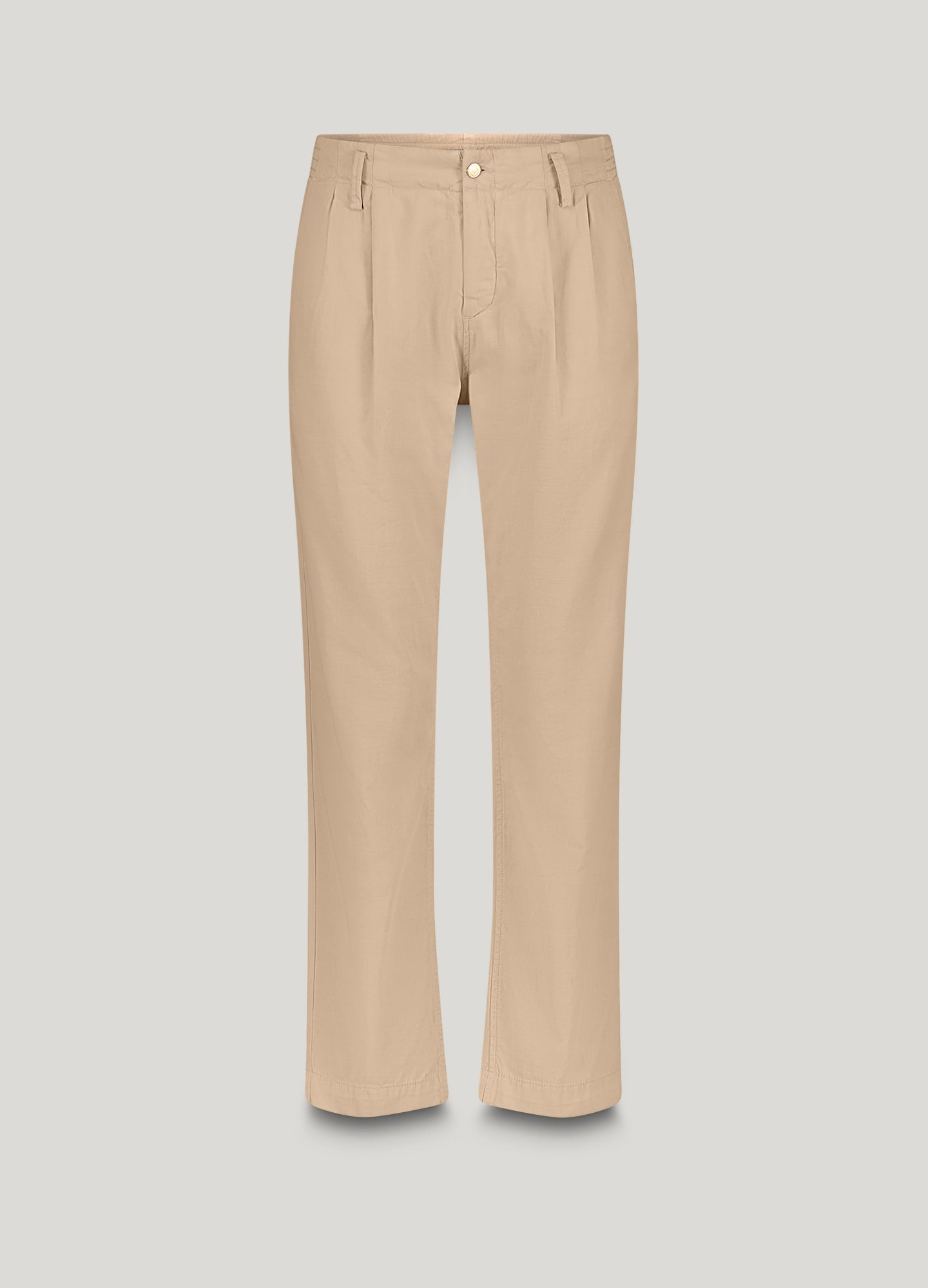 Tapered trousers in linen blend