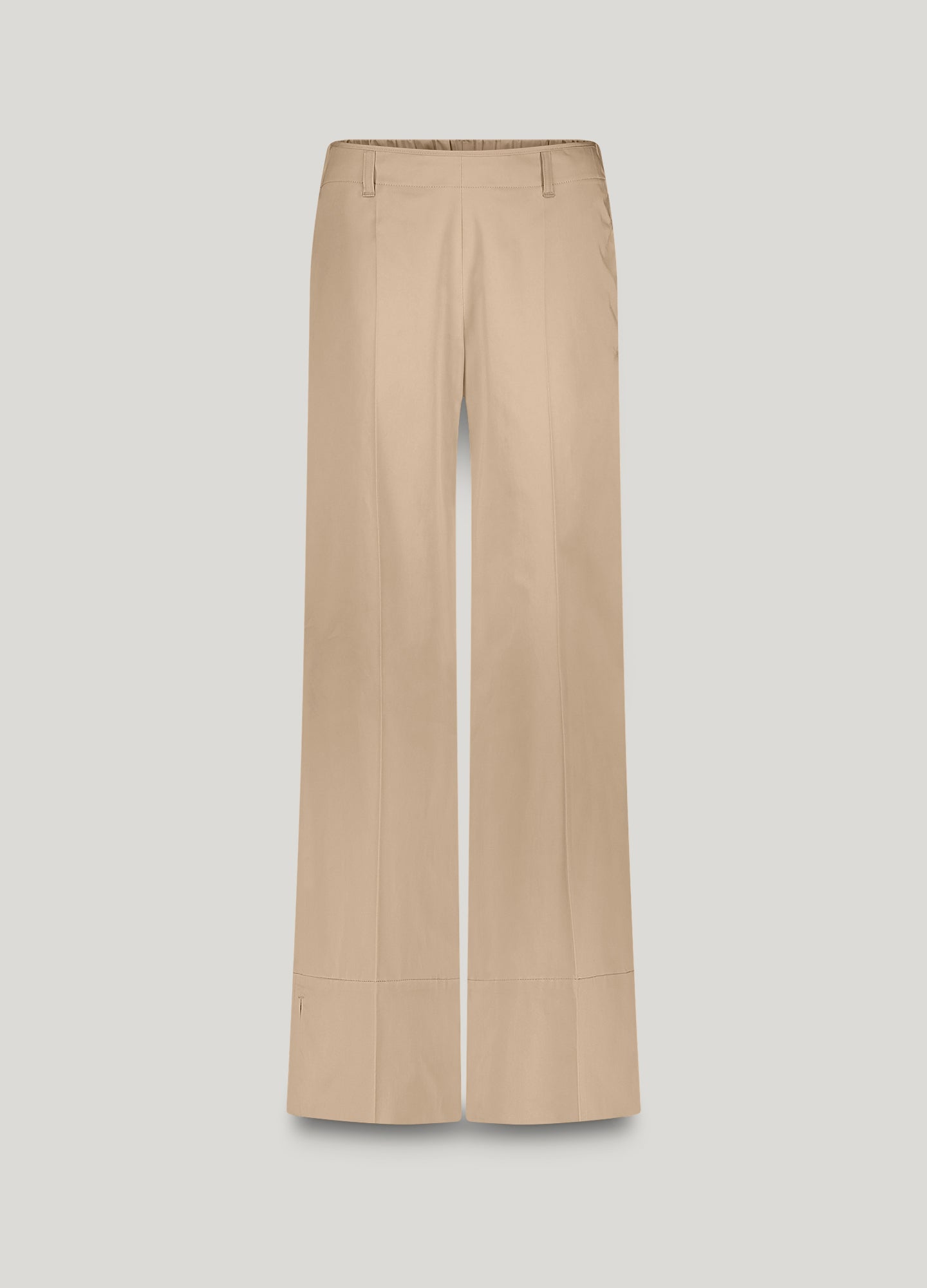 Long trousers with slit