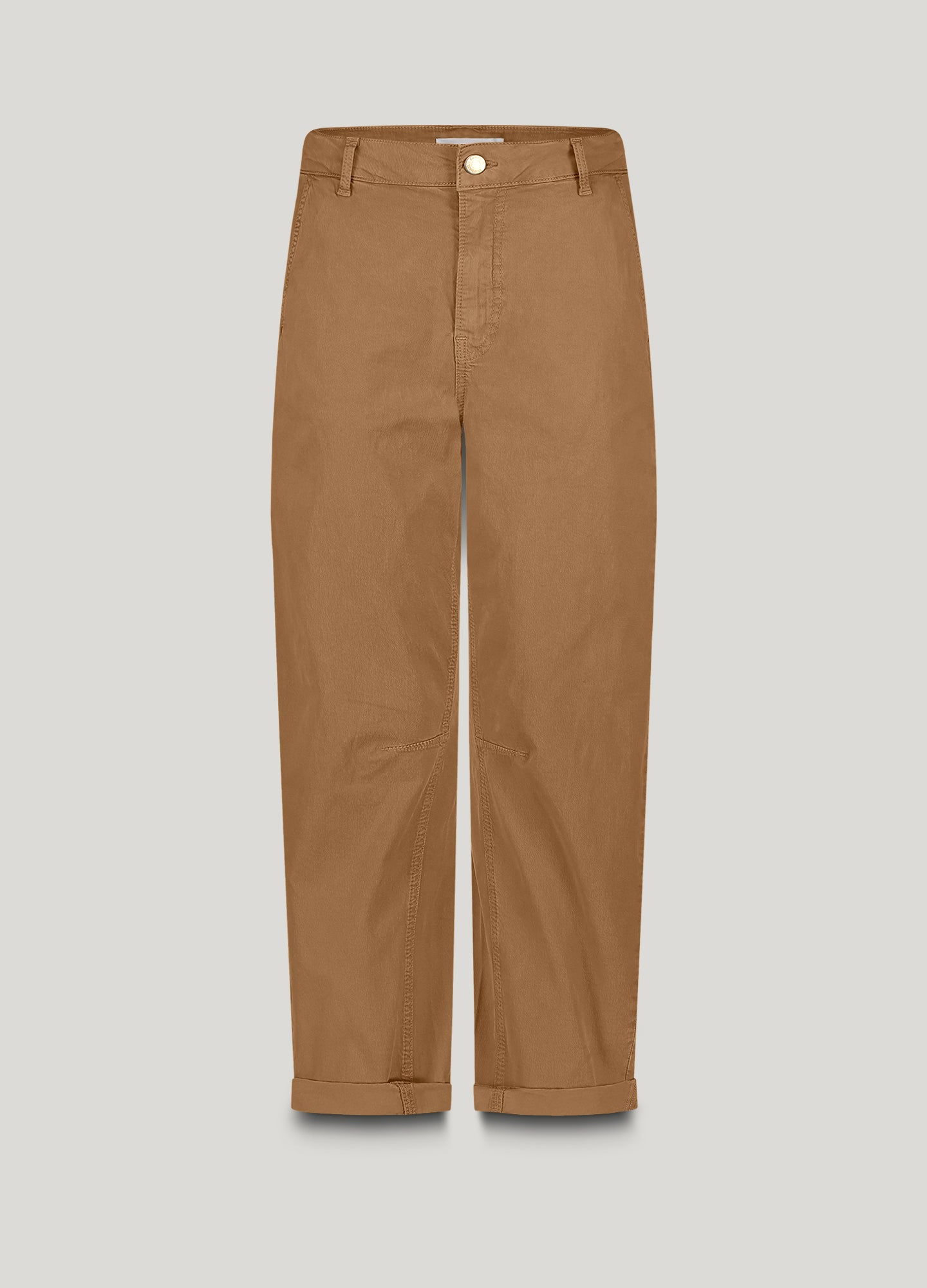 Cocoon-fit trousers in lyocell blend
