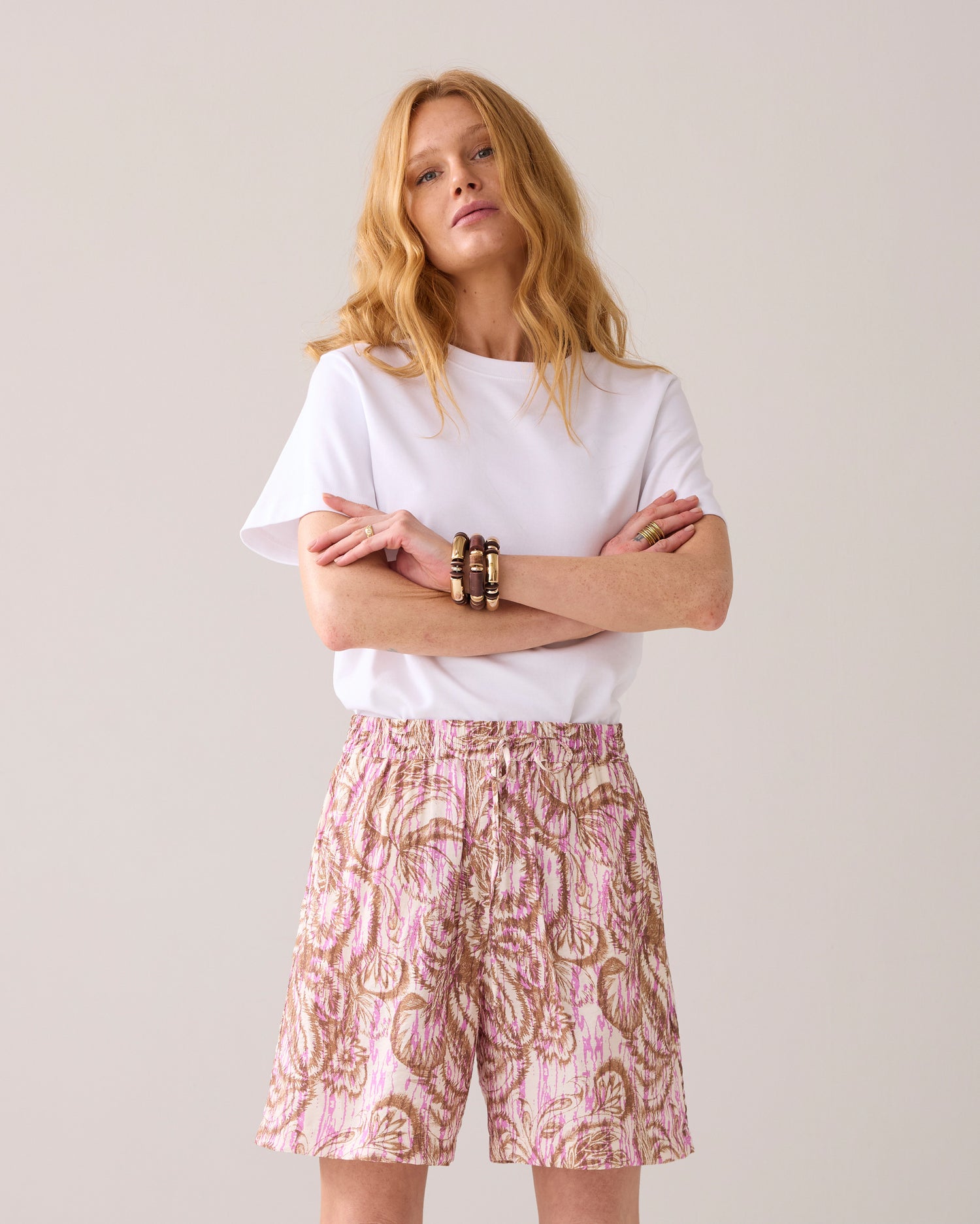 Shorts botanischer Print