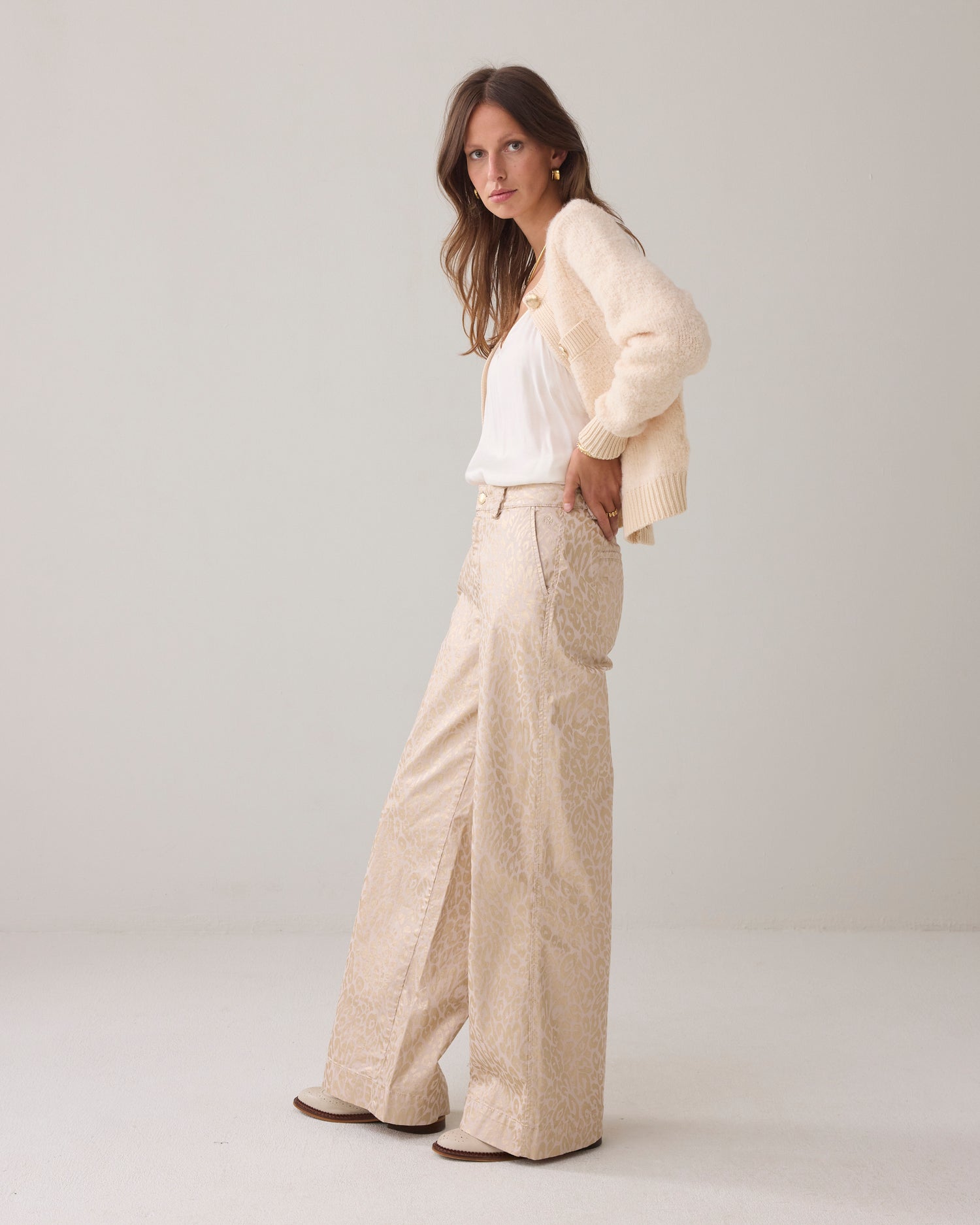 Shiny Leo-Palazzo-Hose