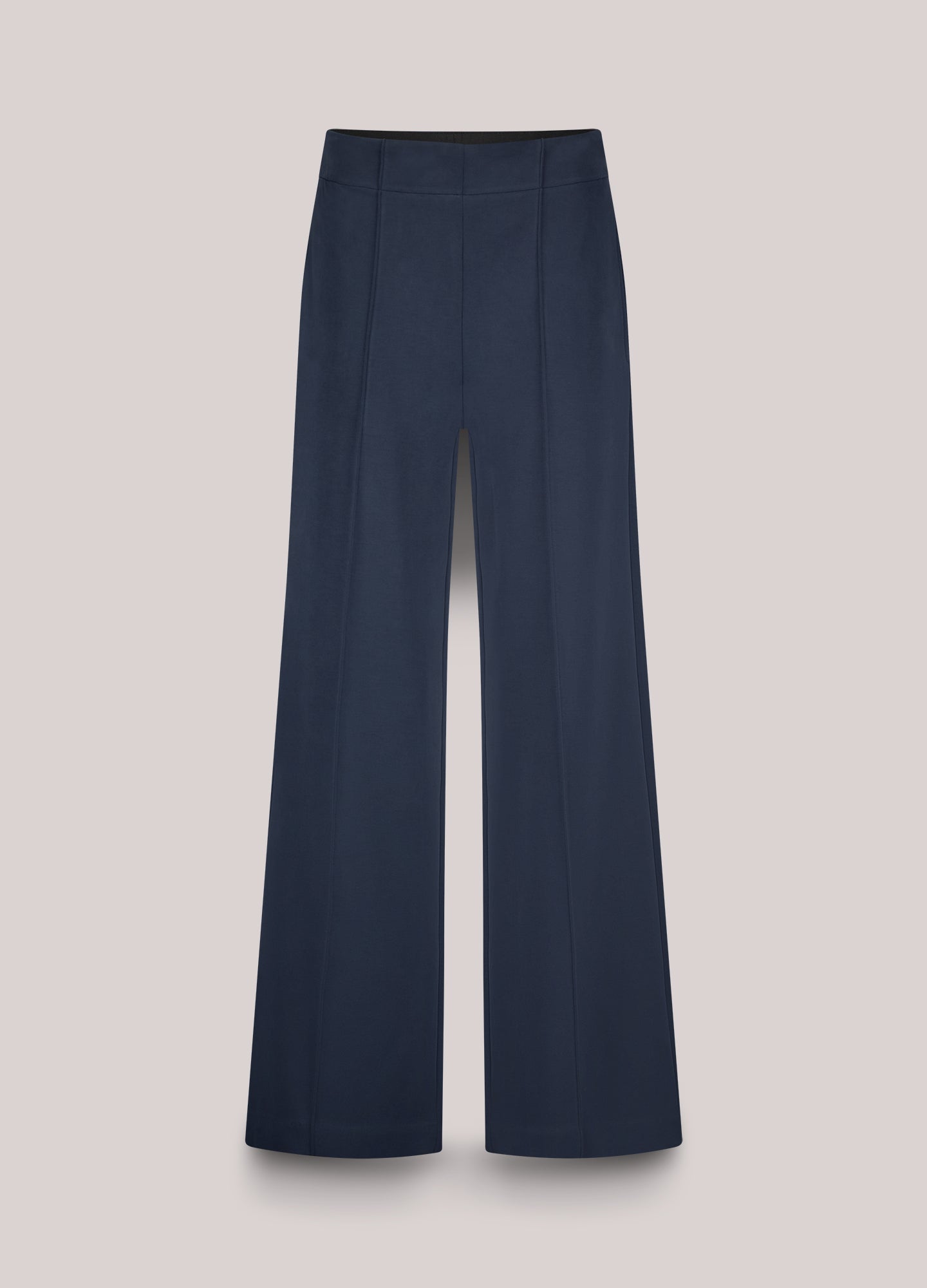 Scuba trousers with pintuck