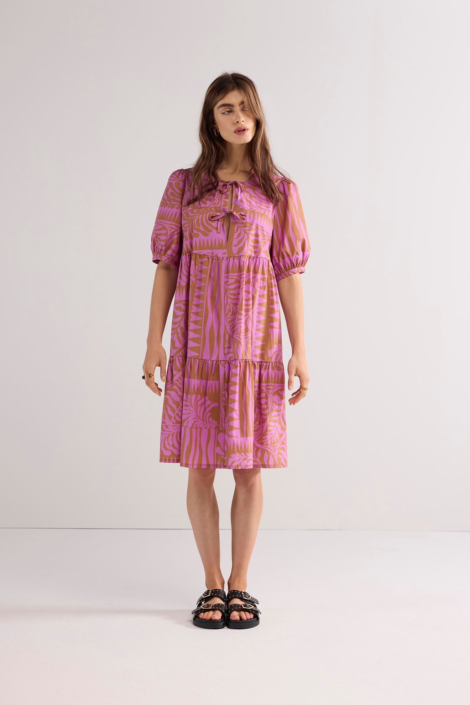 Stufenkleid Two-Tone