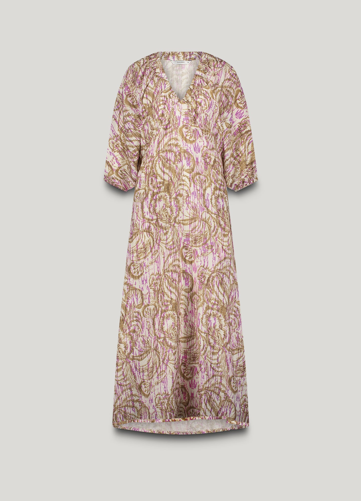 Maxikleid mit botanischem Print