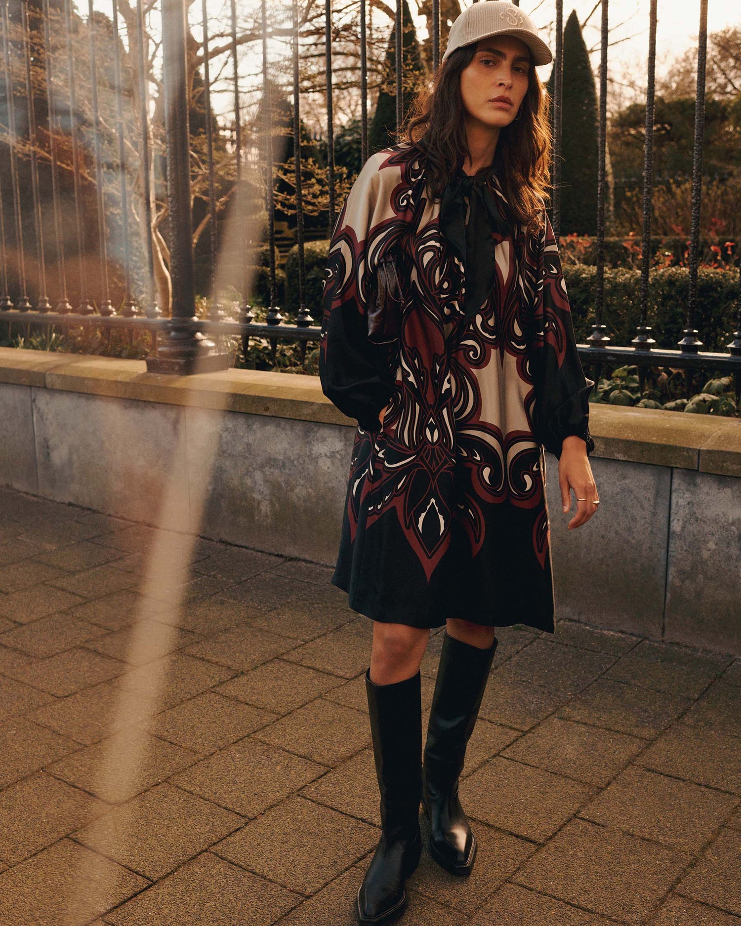 A-Linien-Kleid aus Satin