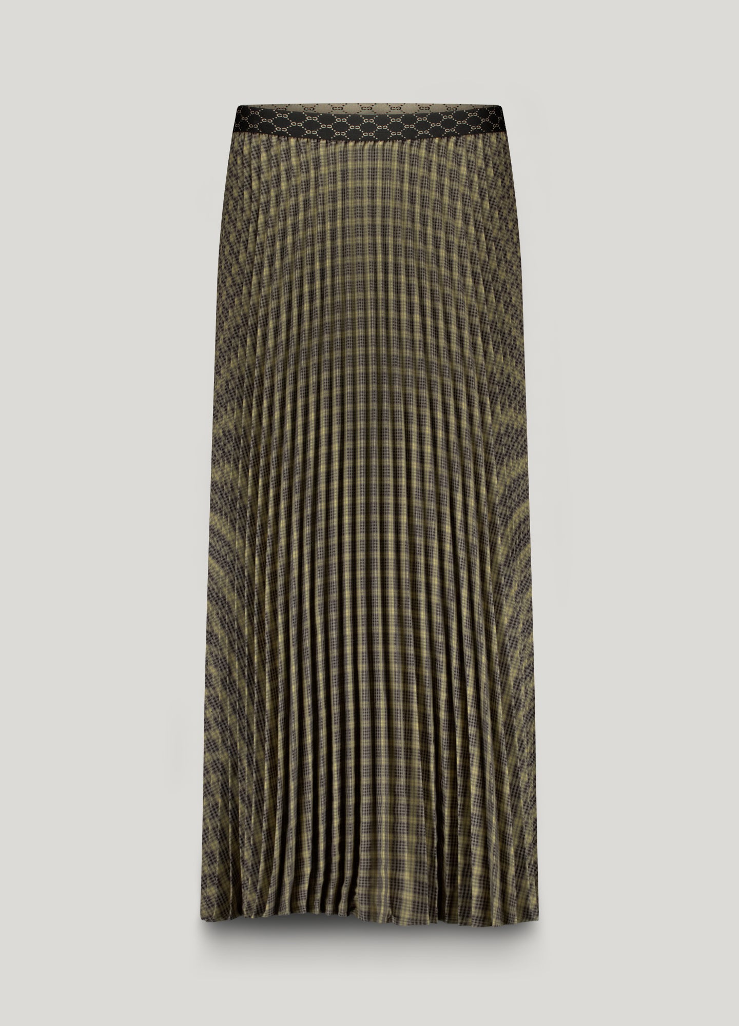 Plaid pleated skirt