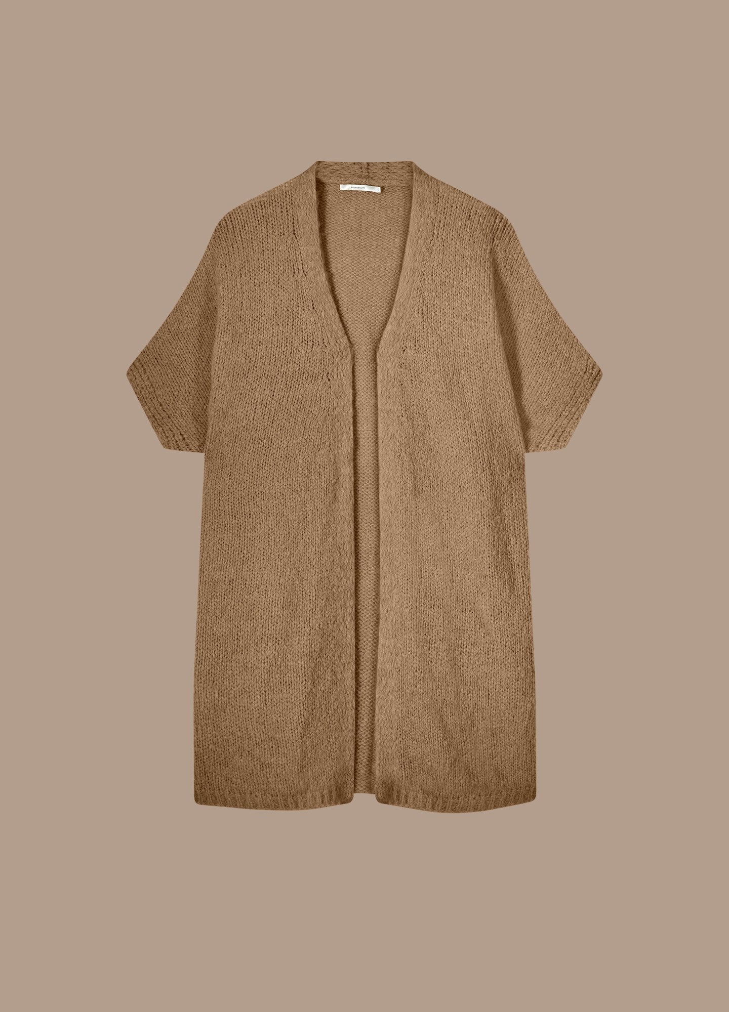 Long mohair-blend cardigan