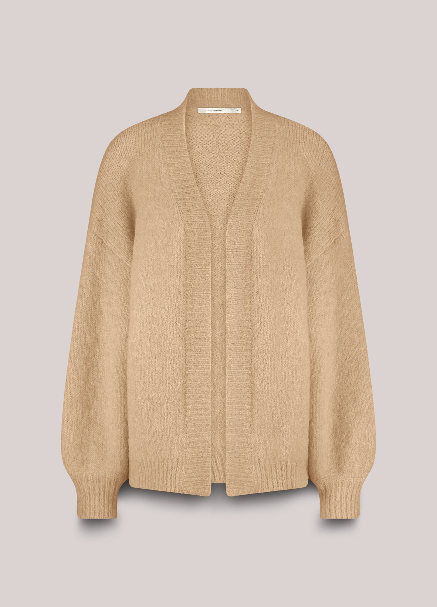 Weiche Strickjacke mit Puffärmeln