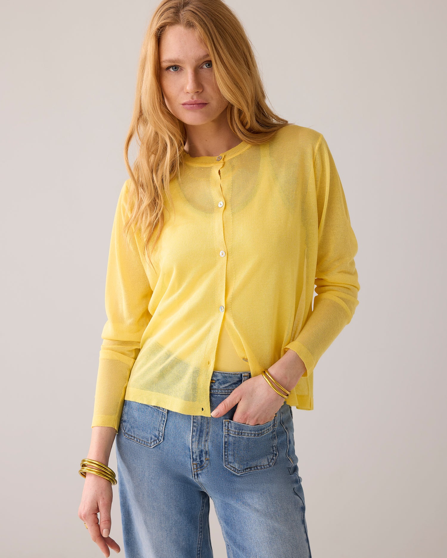 Klassische Strickjacke