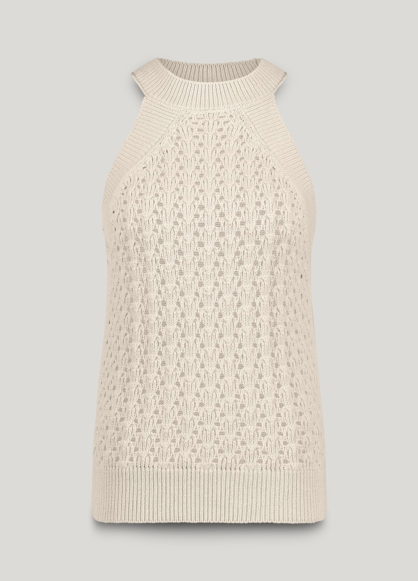 Neckholdertop italienisches Garn