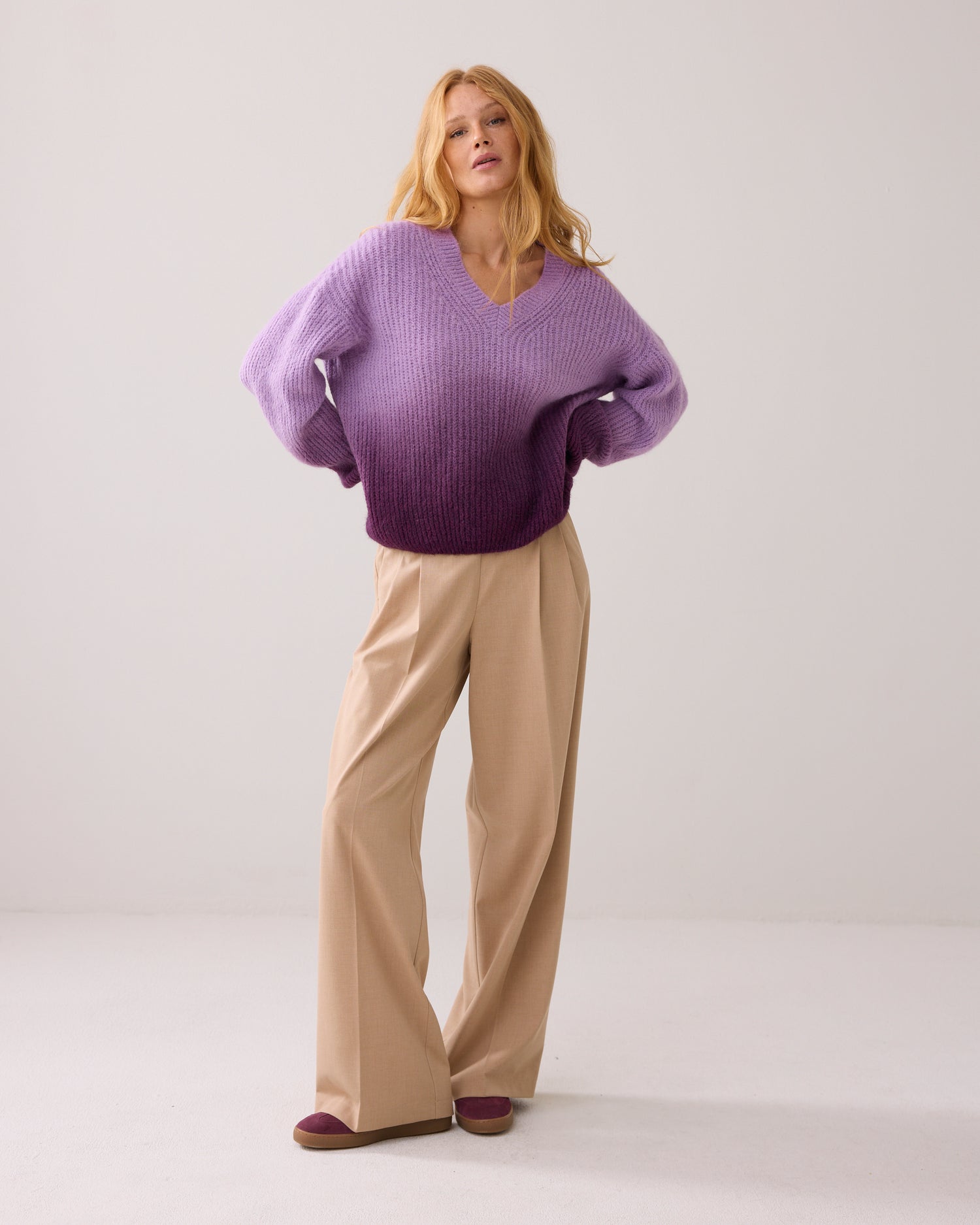 Boxy Pullover Dip-Dye