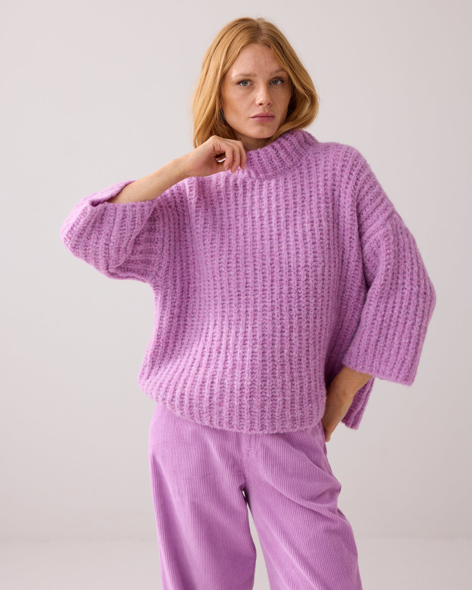 Oversize-Pullover italienisches Garn
