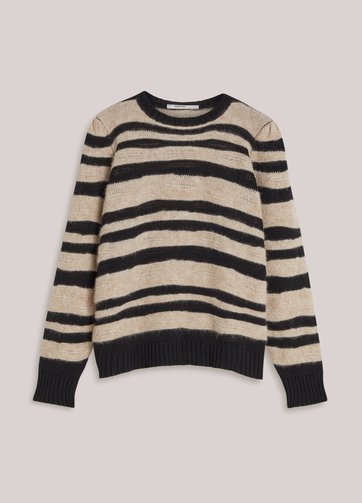 Gestreifter Pullover Alpakablend