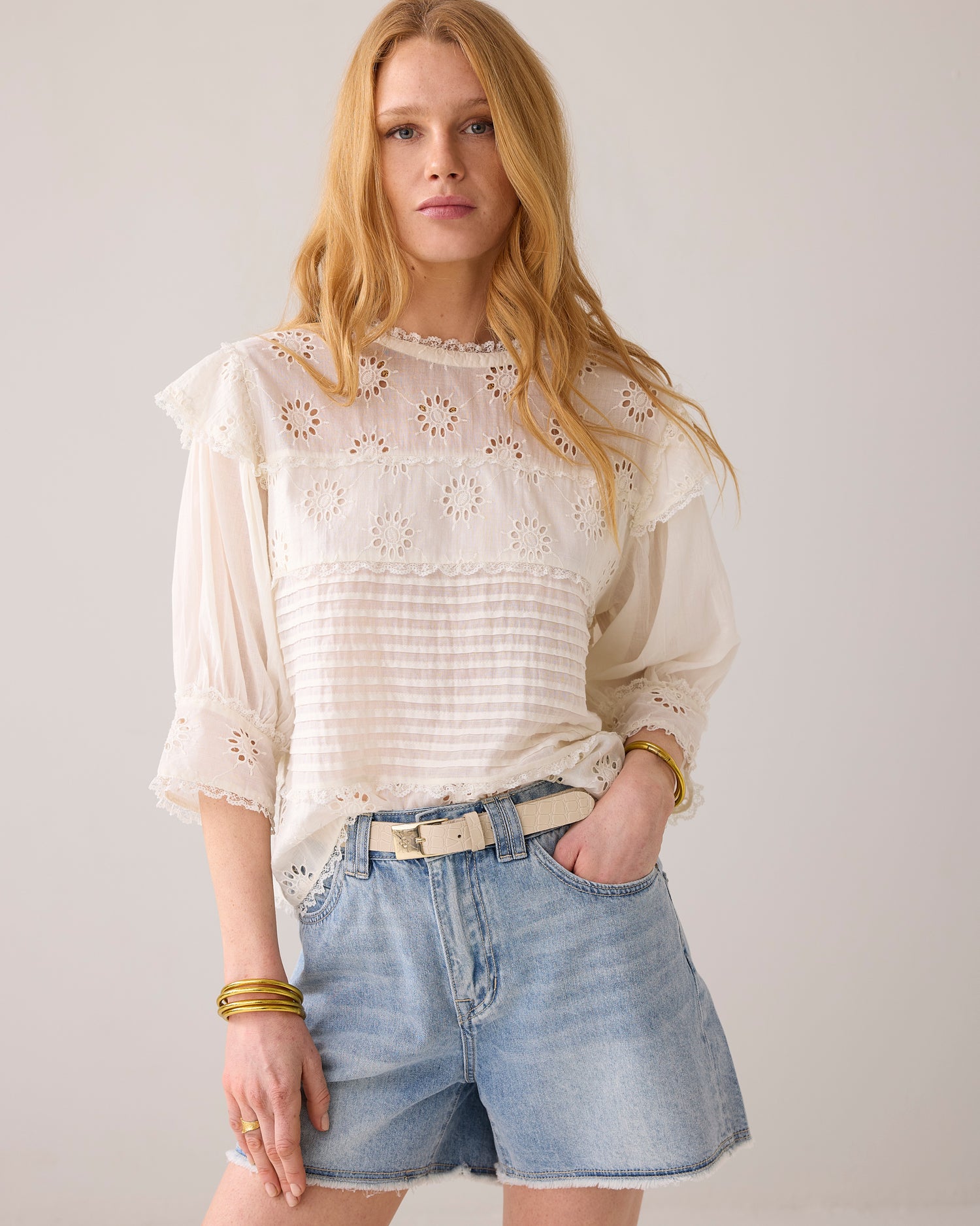 Leren riem croco