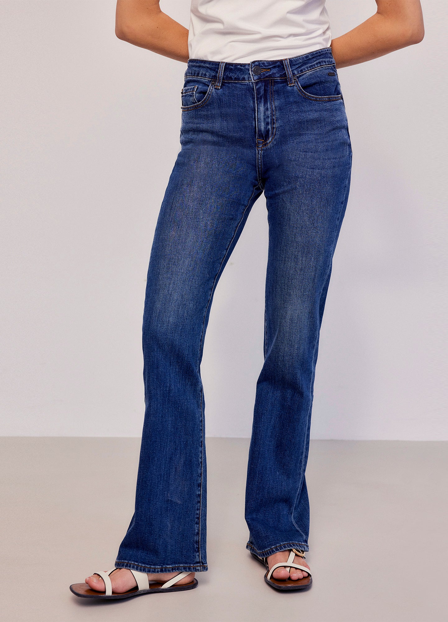 Flared Blue Daze denim