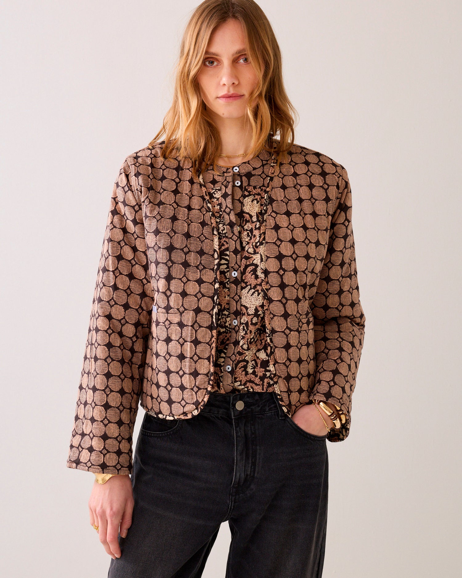 Reversible Kimonojacke Blockprint