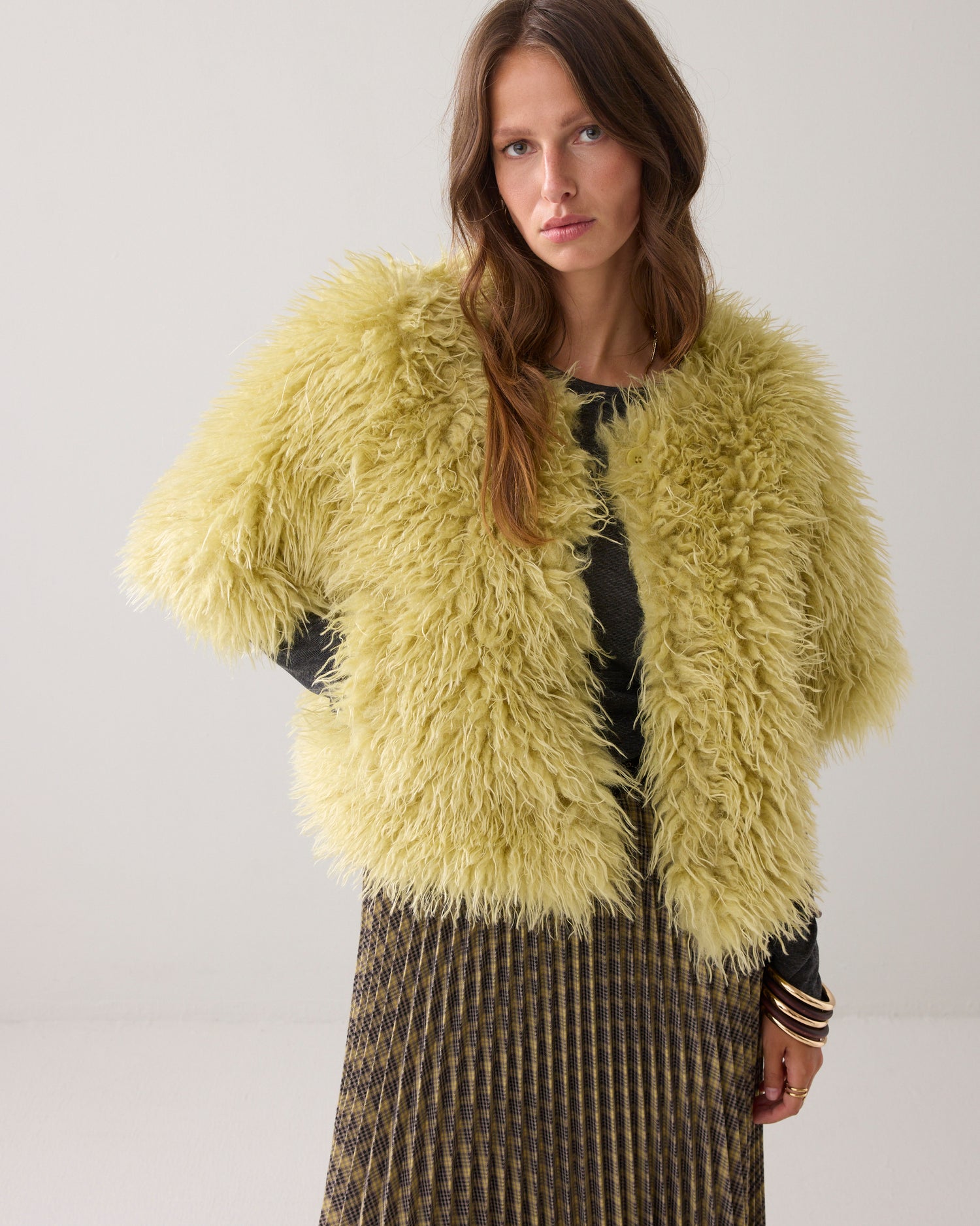 Afghaanse faux fur jasje