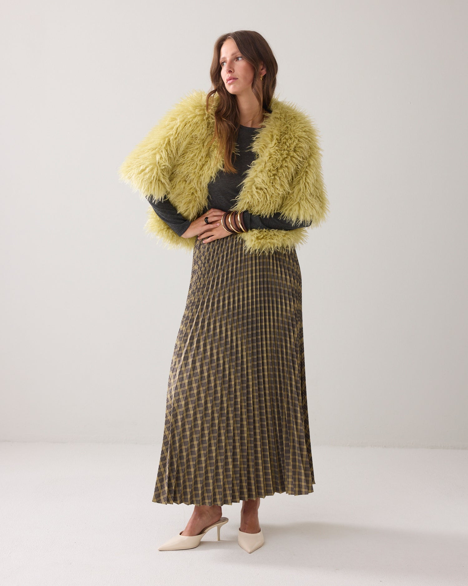 Afghaanse faux fur jasje