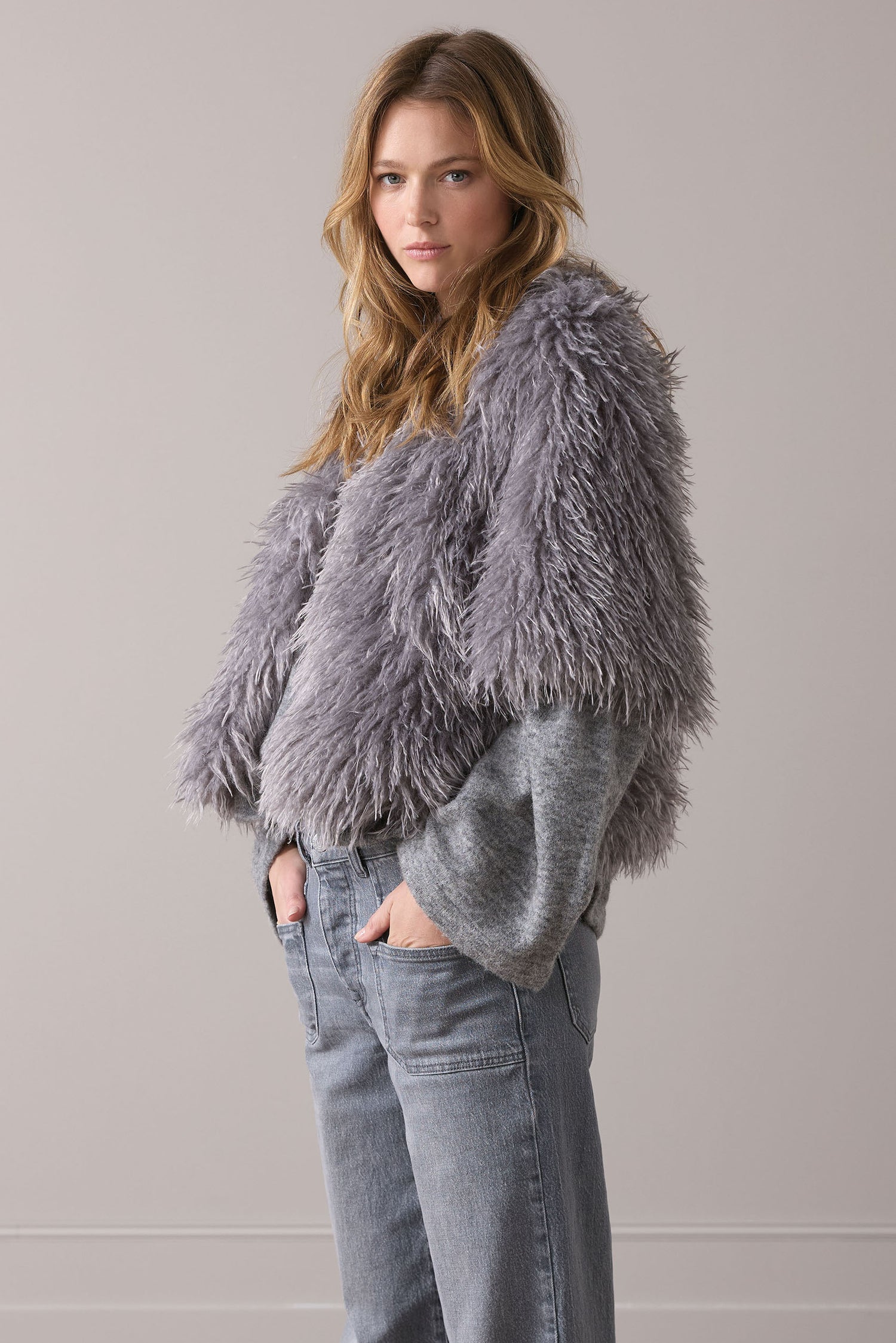 Afghaanse faux fur jasje