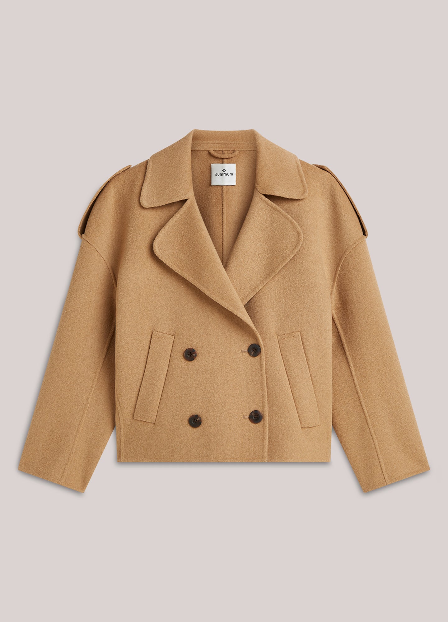 Veste en laine avec détails utilitaires