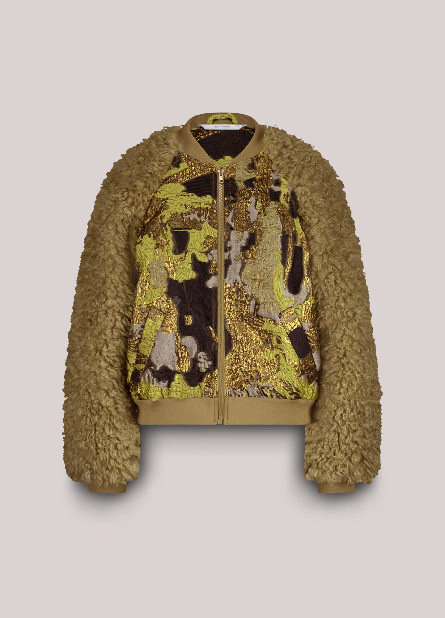 Jacquard-teddy bomber