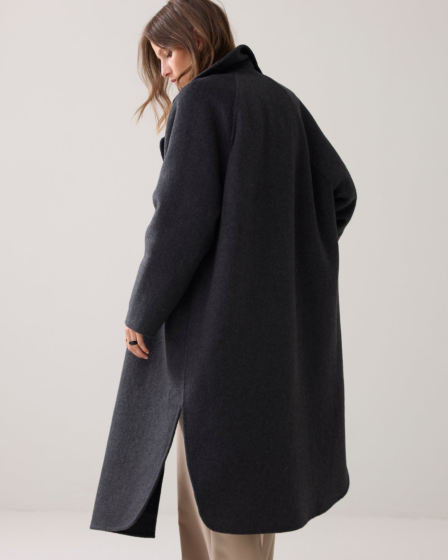 [KINDERSALMON] Wool Coat ★大人気★ Kimi + Kai Women's 