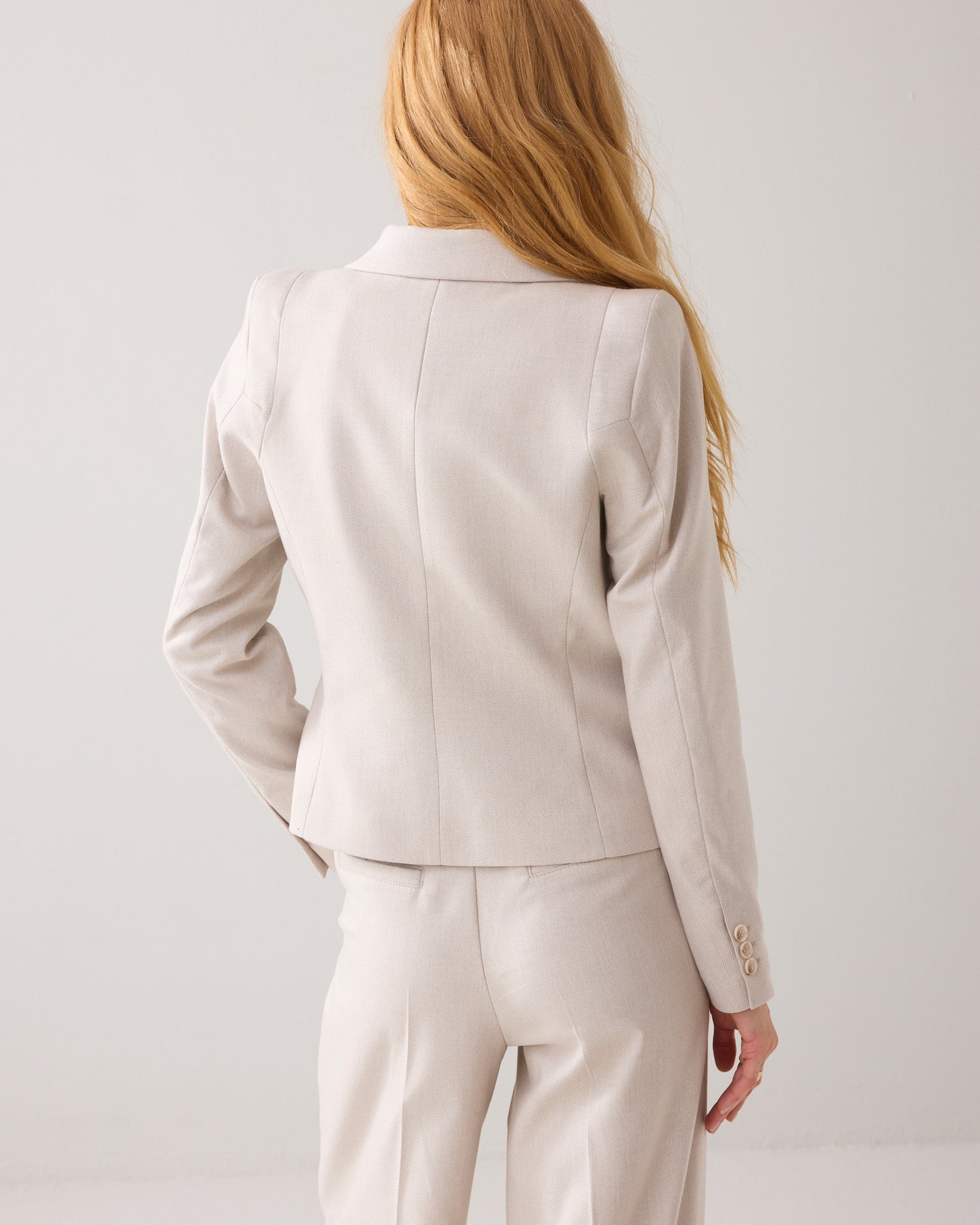 Tailored melange blazer