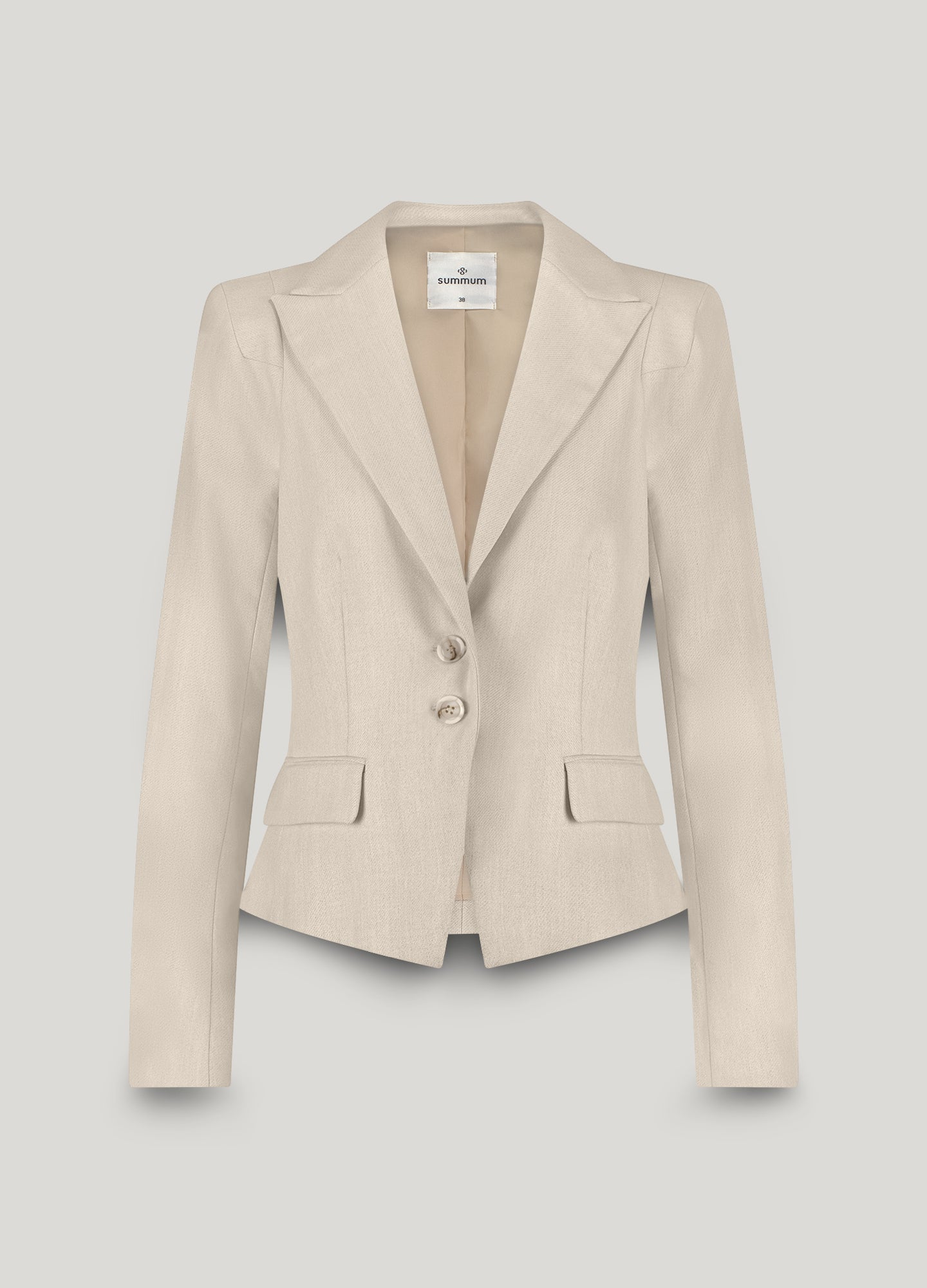 Tailored melange blazer