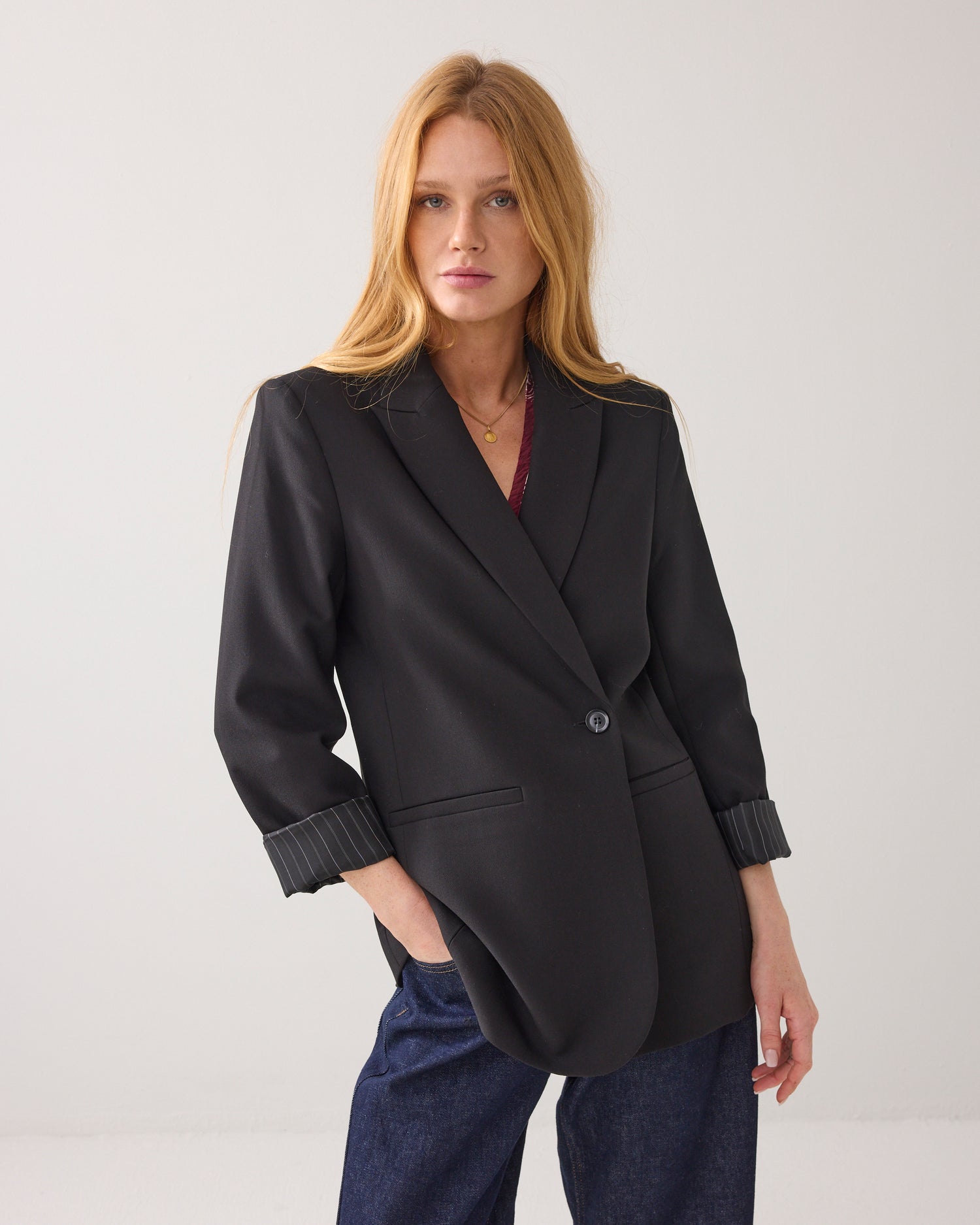 Feminin boyfriend blazer