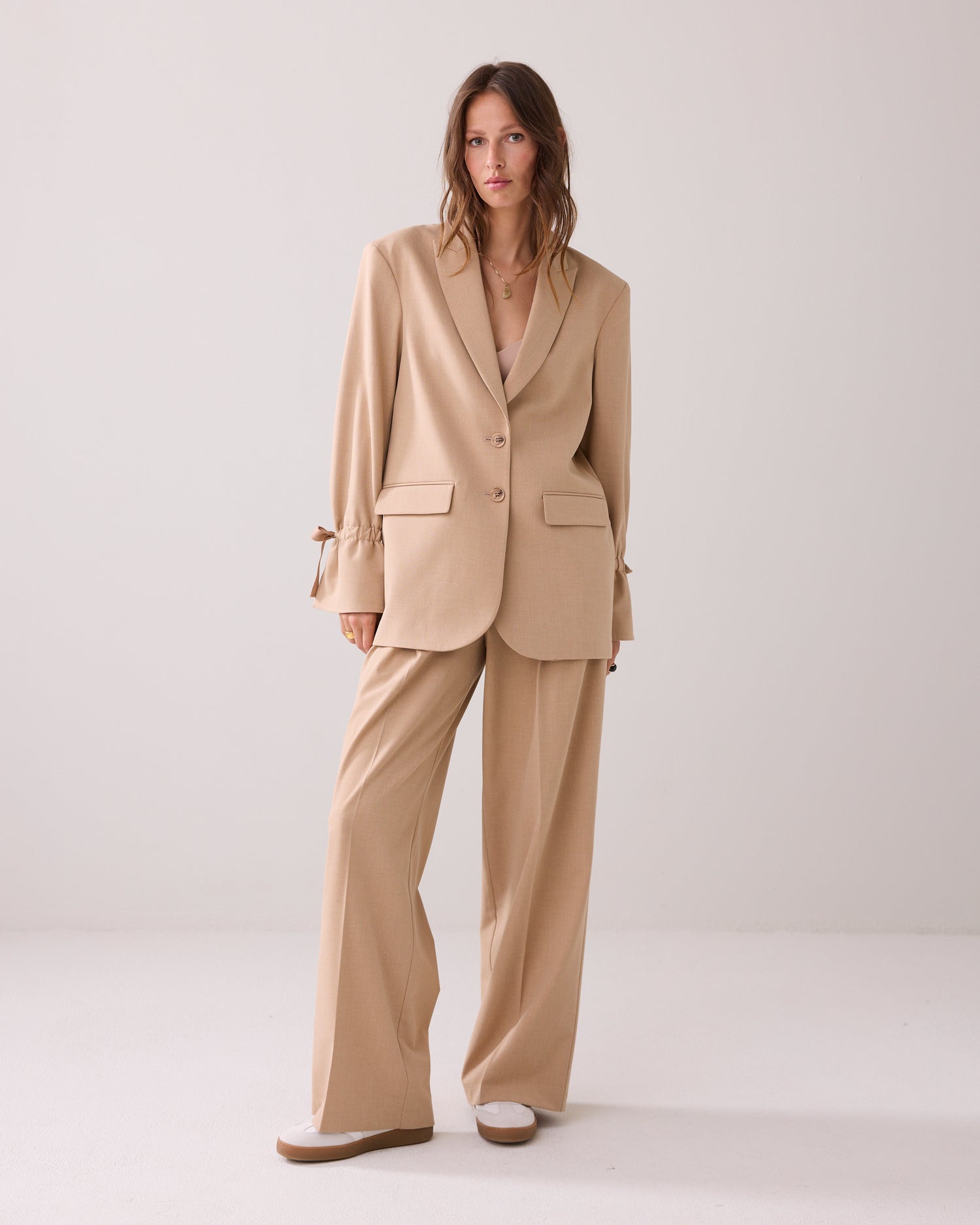 Boyfriend blazer gemêleerd